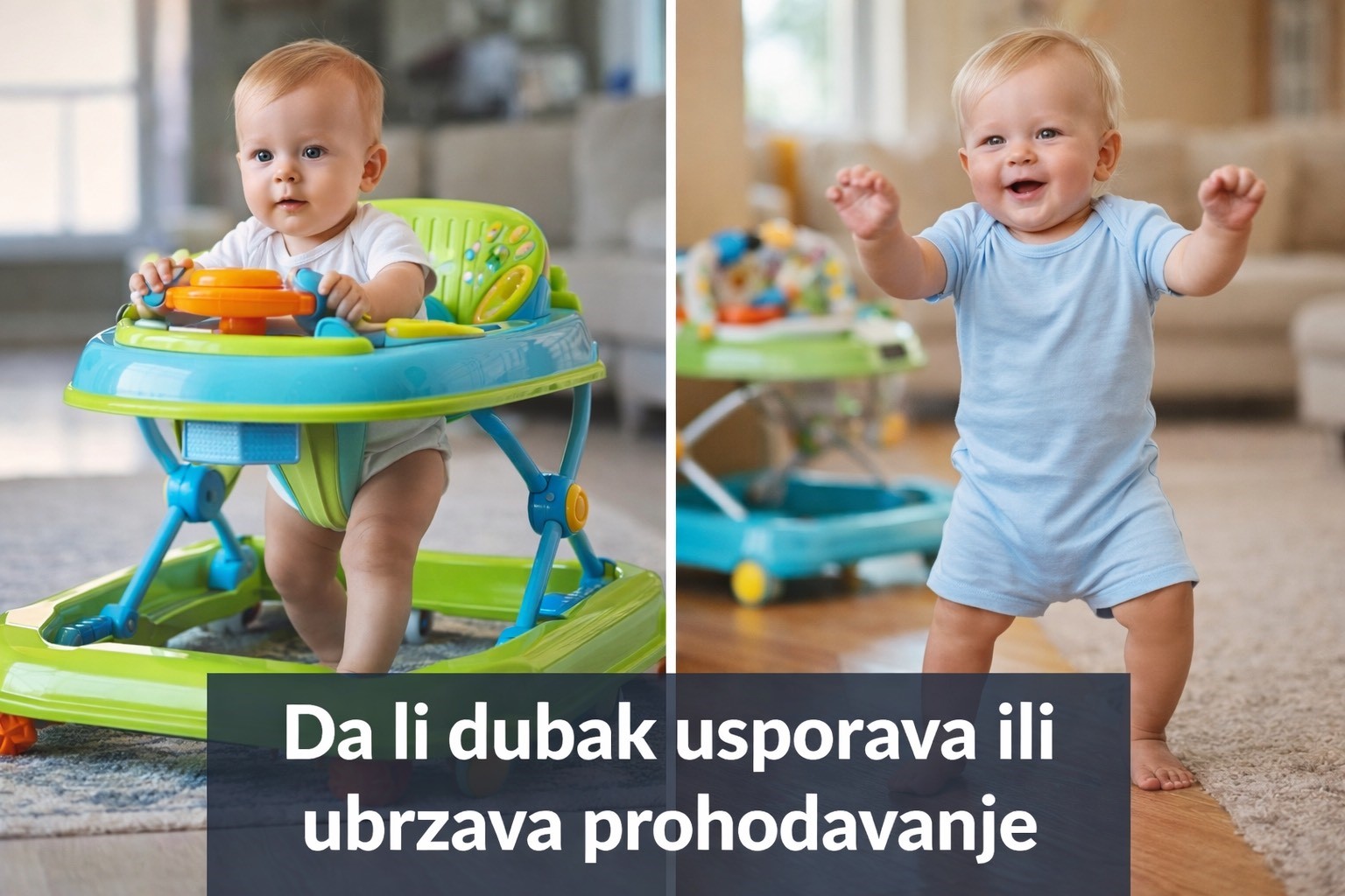 Da li dubak usporava ili ubrzava prohodavanje