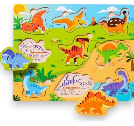 BBO Drvena igračka za decu puzzle Dino