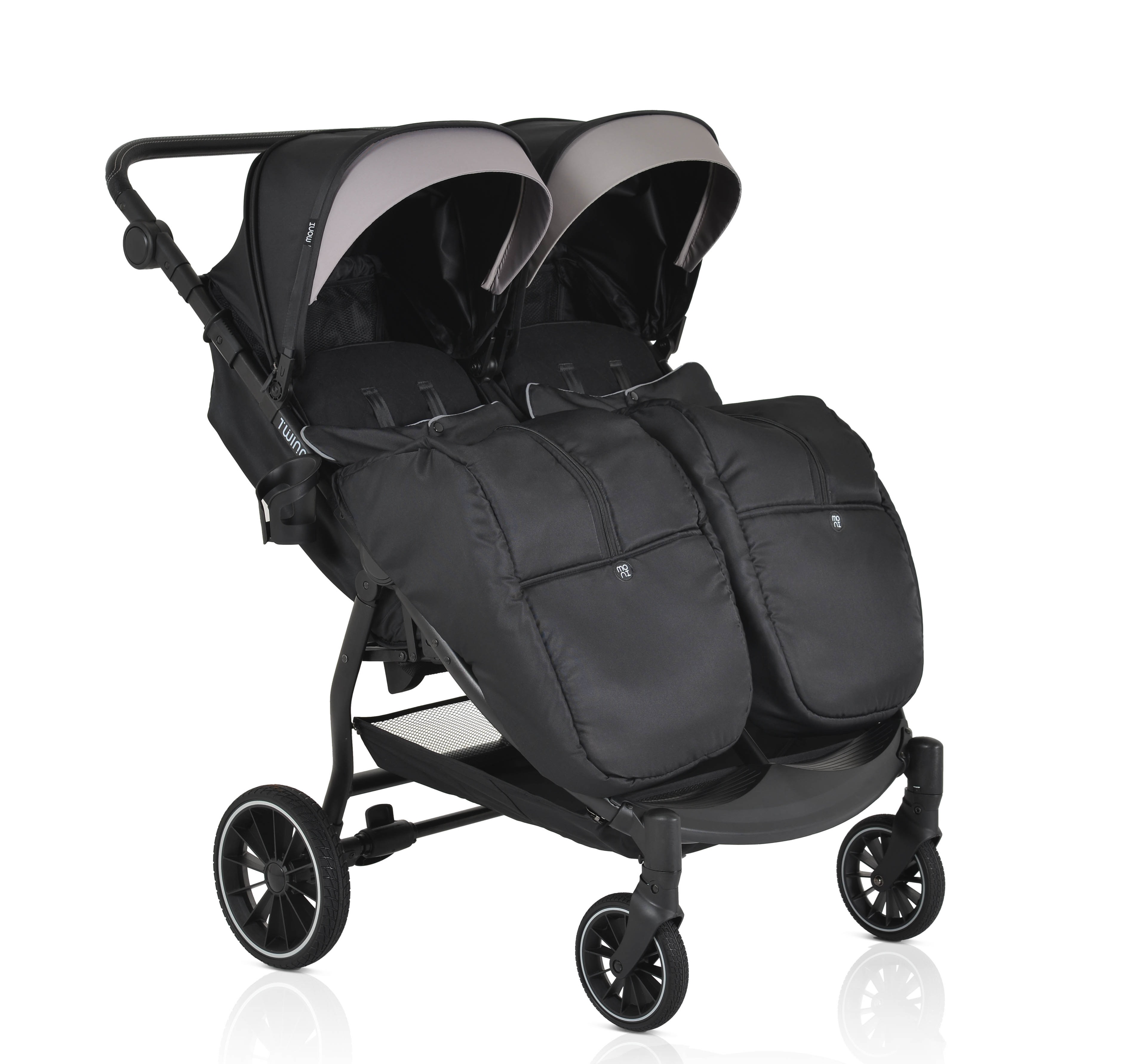 Moni Kolica za blizance Twingo-Onyx-(crna)