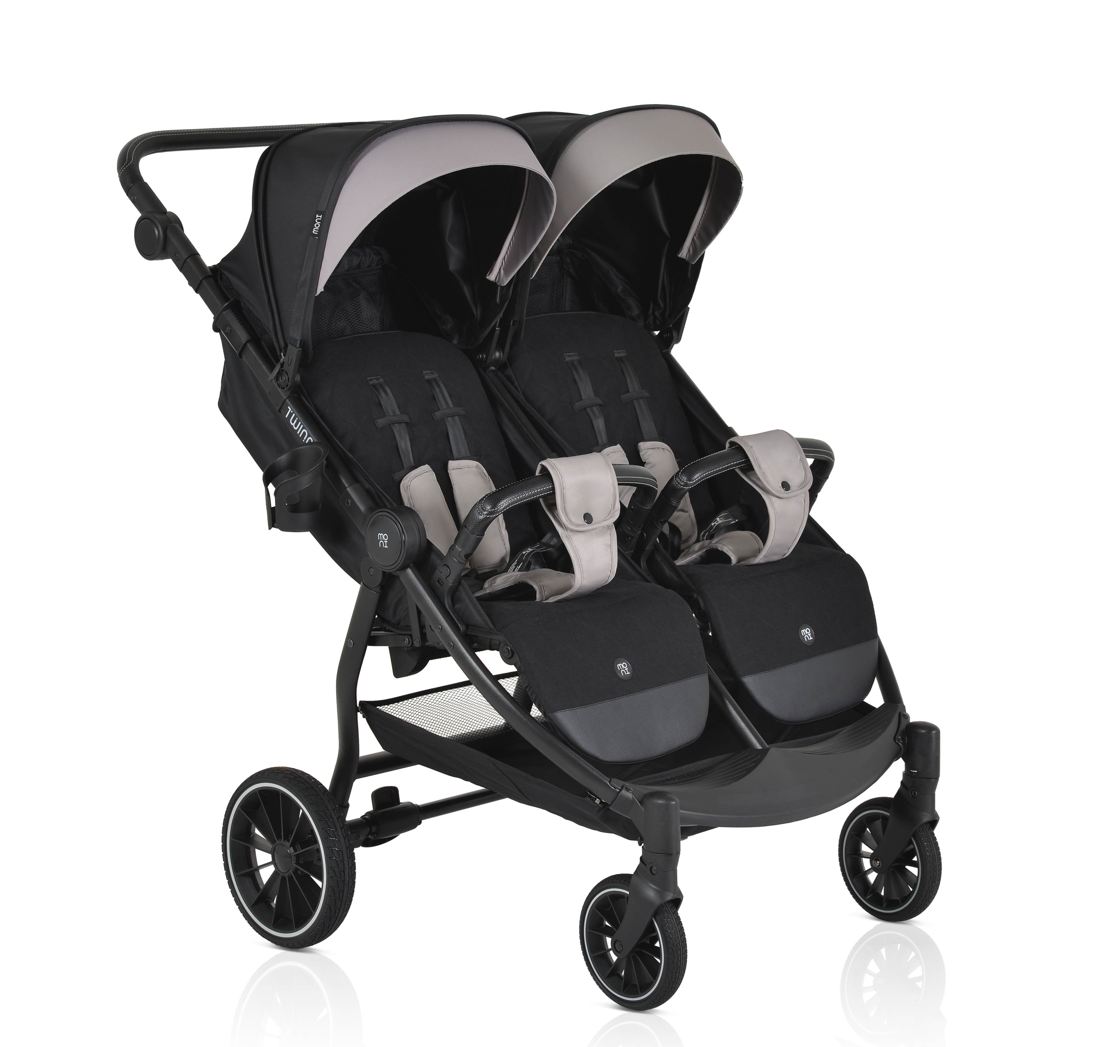 Moni Twingo kolica za blizance crna jpg2 Happy kids