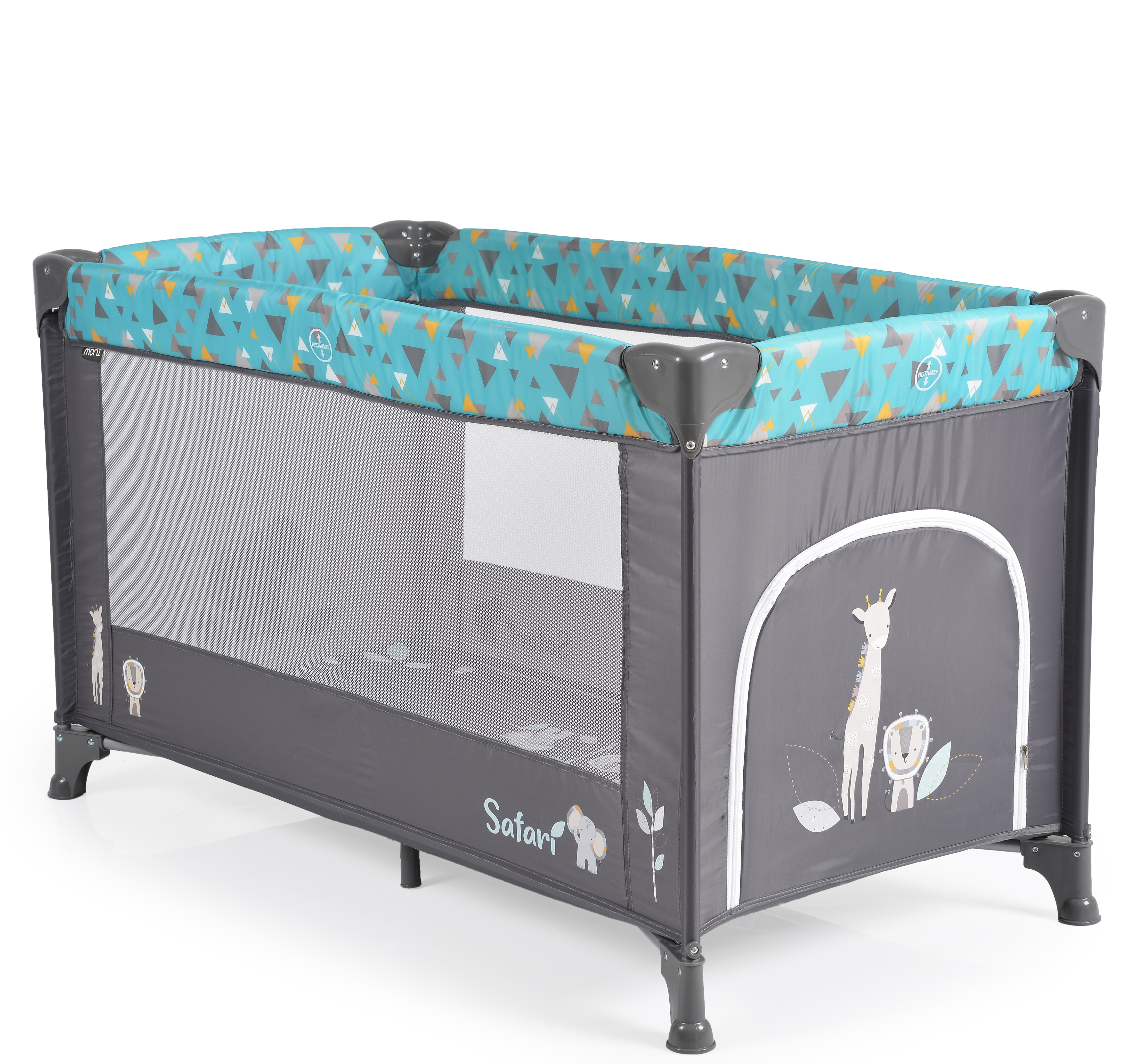 Moni Safari Prenosivi krevetac 1 nivo-Tirquoise