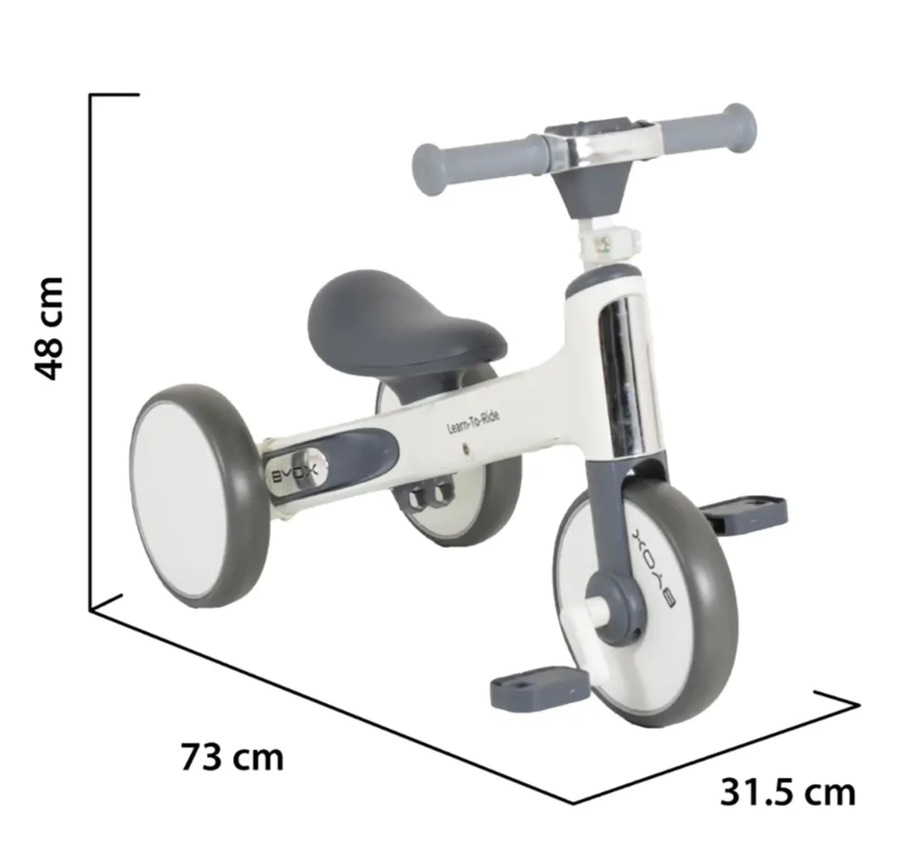 Balans bicikl Byox 2u1 Learn to Ride beli model za decu