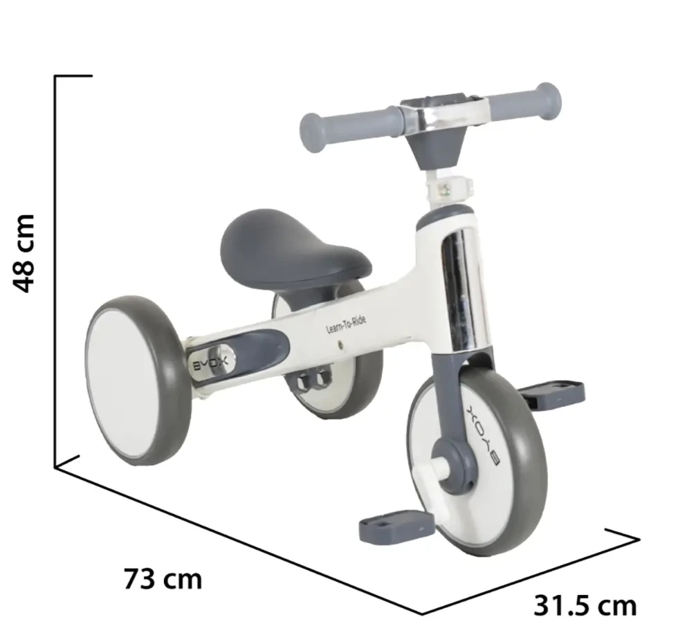 Balans bicikl Byox 2u1 Learn to Ride plavi model za decu
