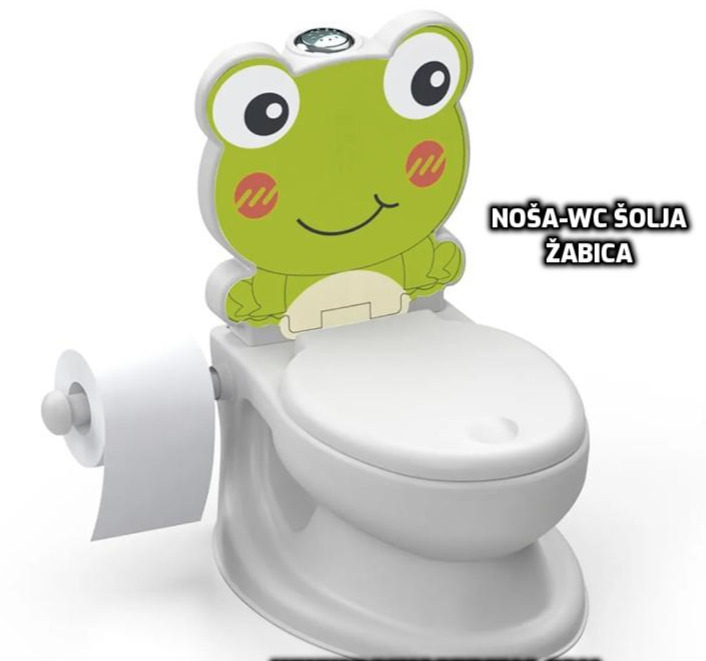 Edukativna noša Wc šolja-Žabica