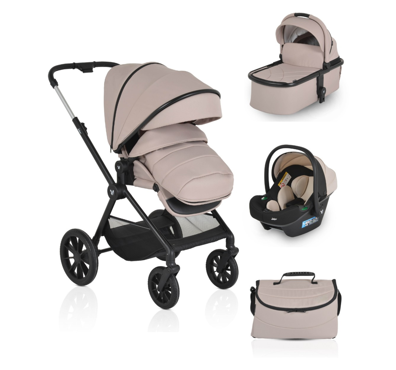 Cangaroo Joker Kolica za bebe 3u1-Sand