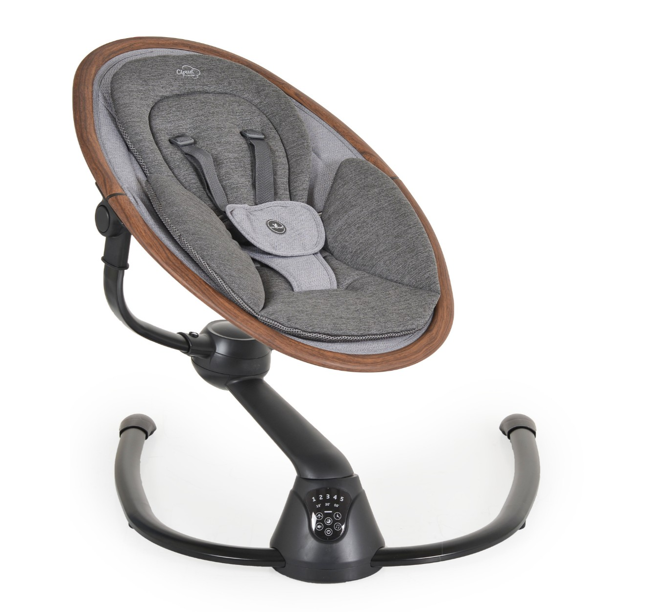 Cangaroo Cloud Premium električna ljuljaška za bebe-Dark Grey