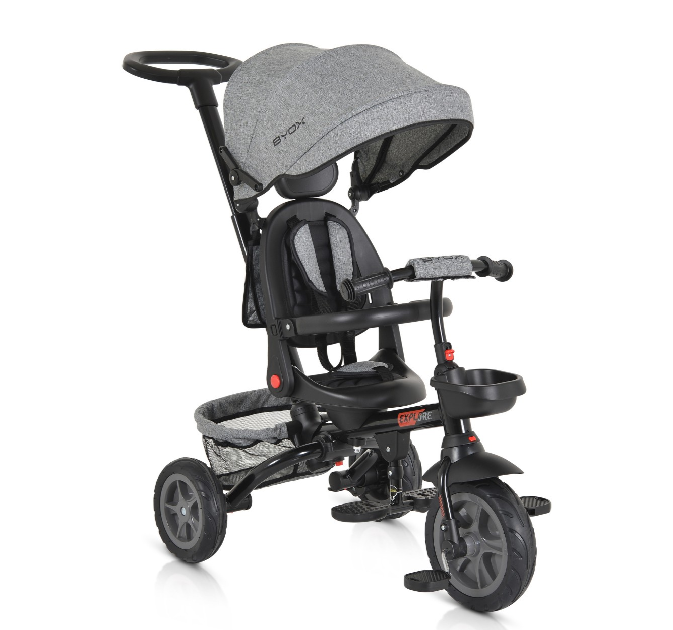 Byox Explorer 360 sklopivi tricikl za decu do 25kg Grey