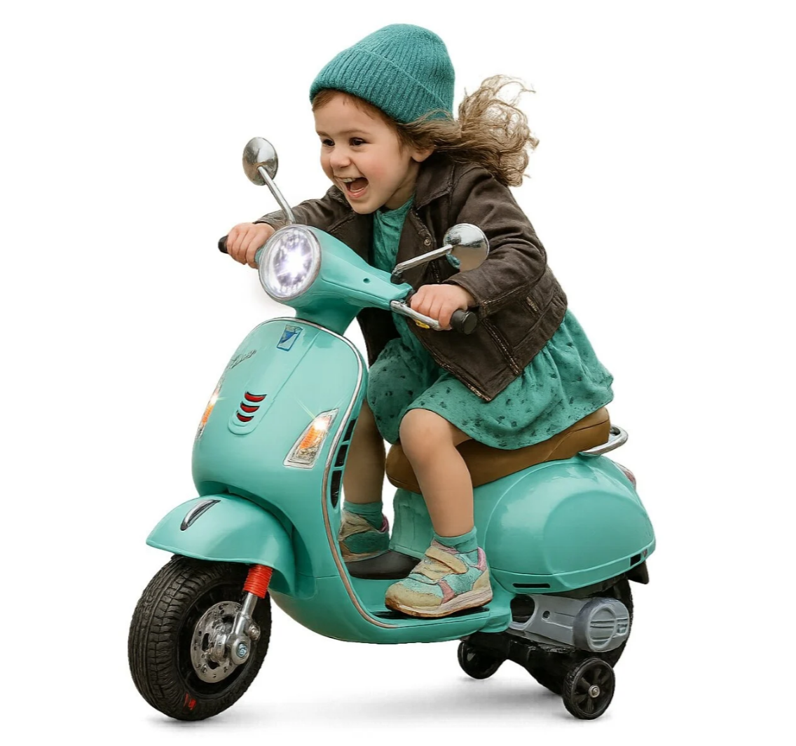 Motor  Vespa za decu GTS Super od 3-6 godina-Mint