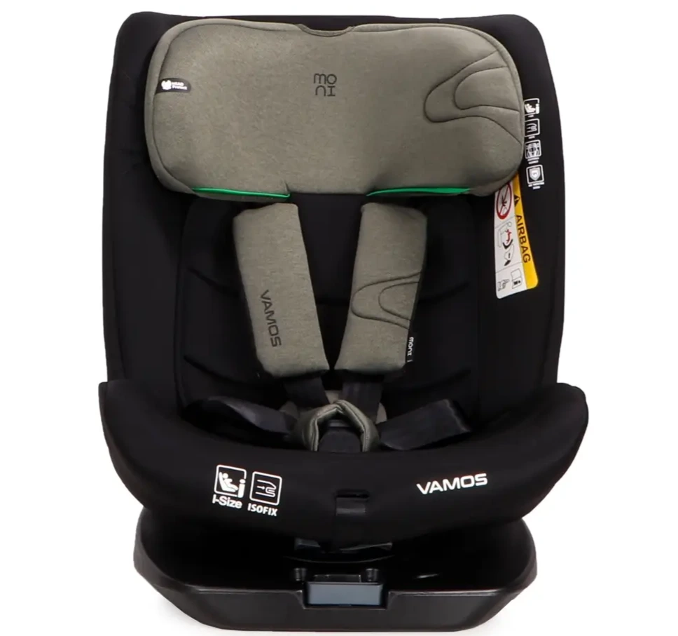 Moni Vamos auto sedište za decu i-Size Isofix 40-150 cm u military green boji