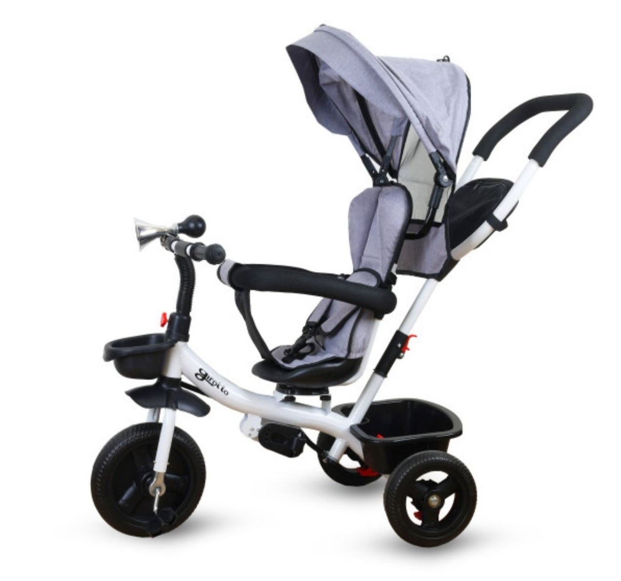 Jungle Girotto tricikl sivi sa tendom-Happy kids