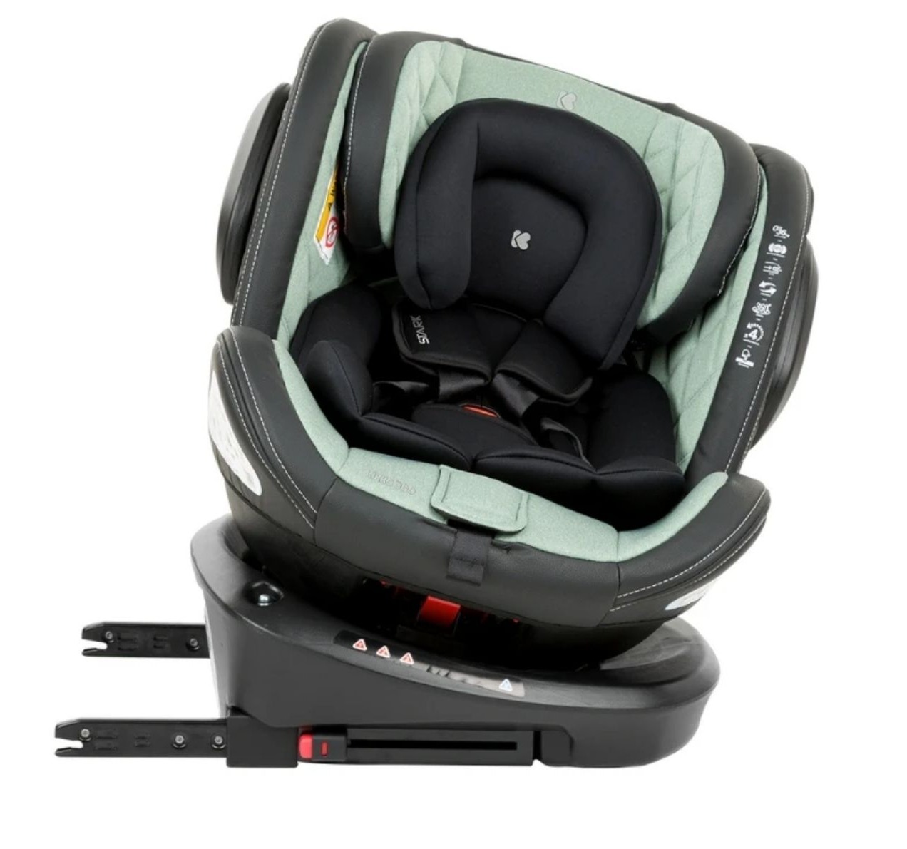 Kikka BOO auto sediste Stark od 0-36kg-mint-jpg