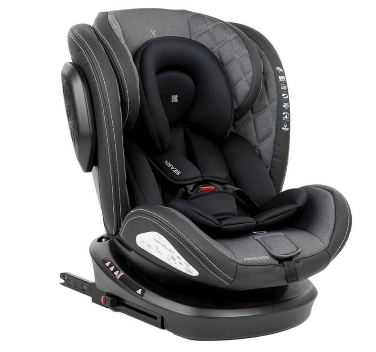Kikka Boo Stark auto sedište za bebe Isofix 0-36kg-Dark Grey