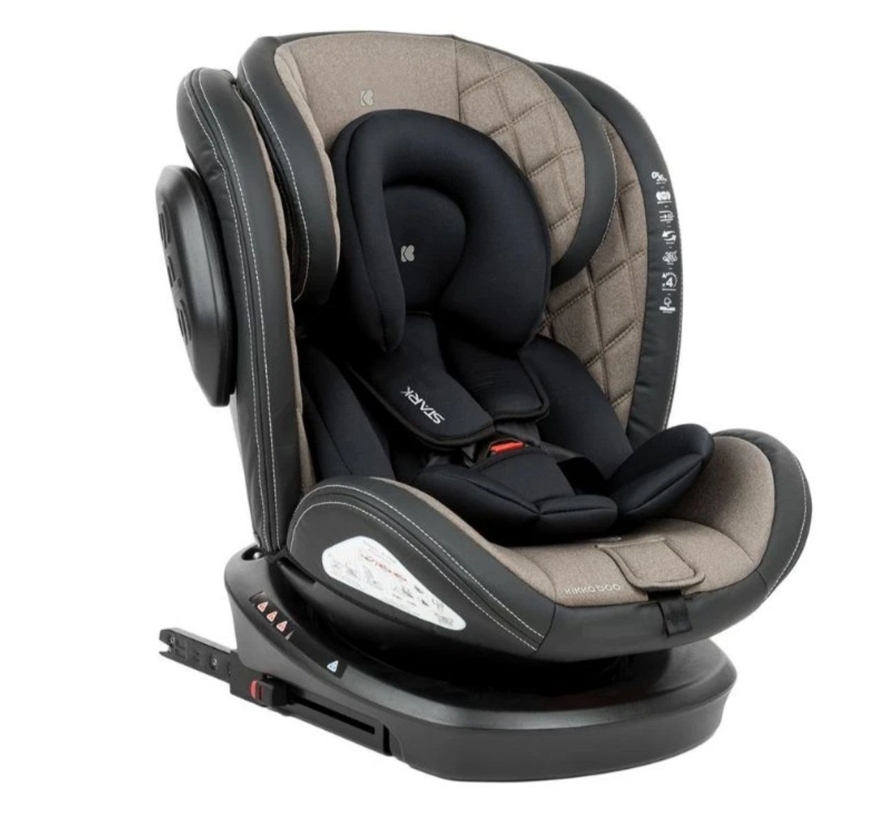 Kikka Boo Stark auto sedište za bebe Isofix 0-36kg-Beige