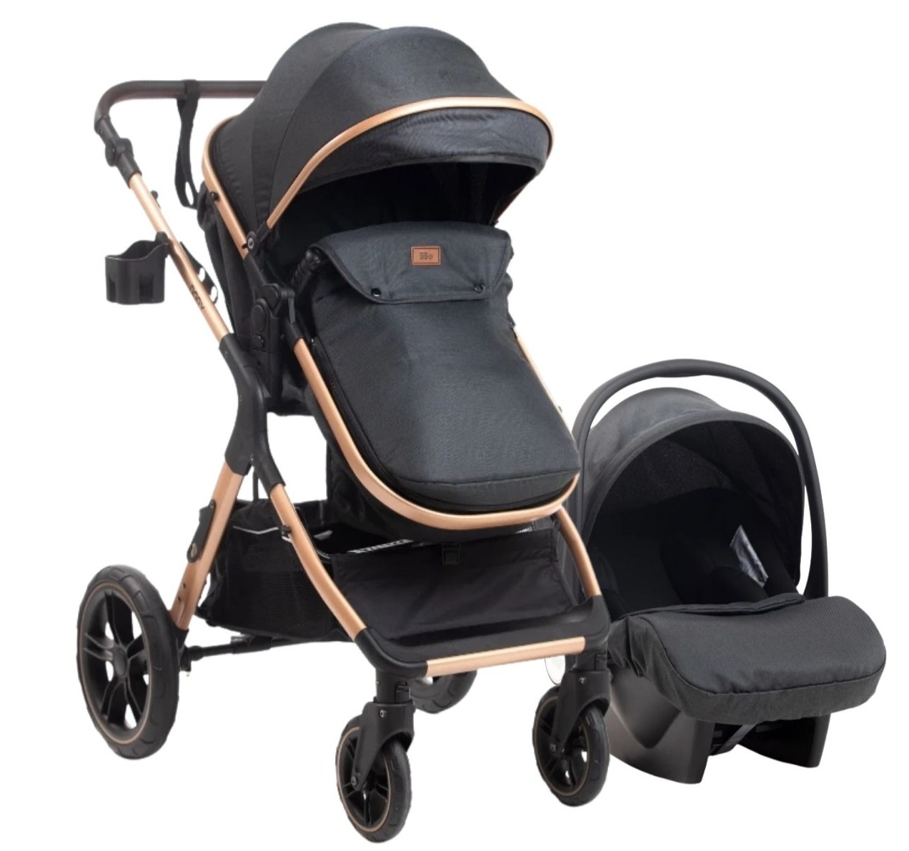 BBO Dory Kolica za bebe 3u1-Black, 0m+