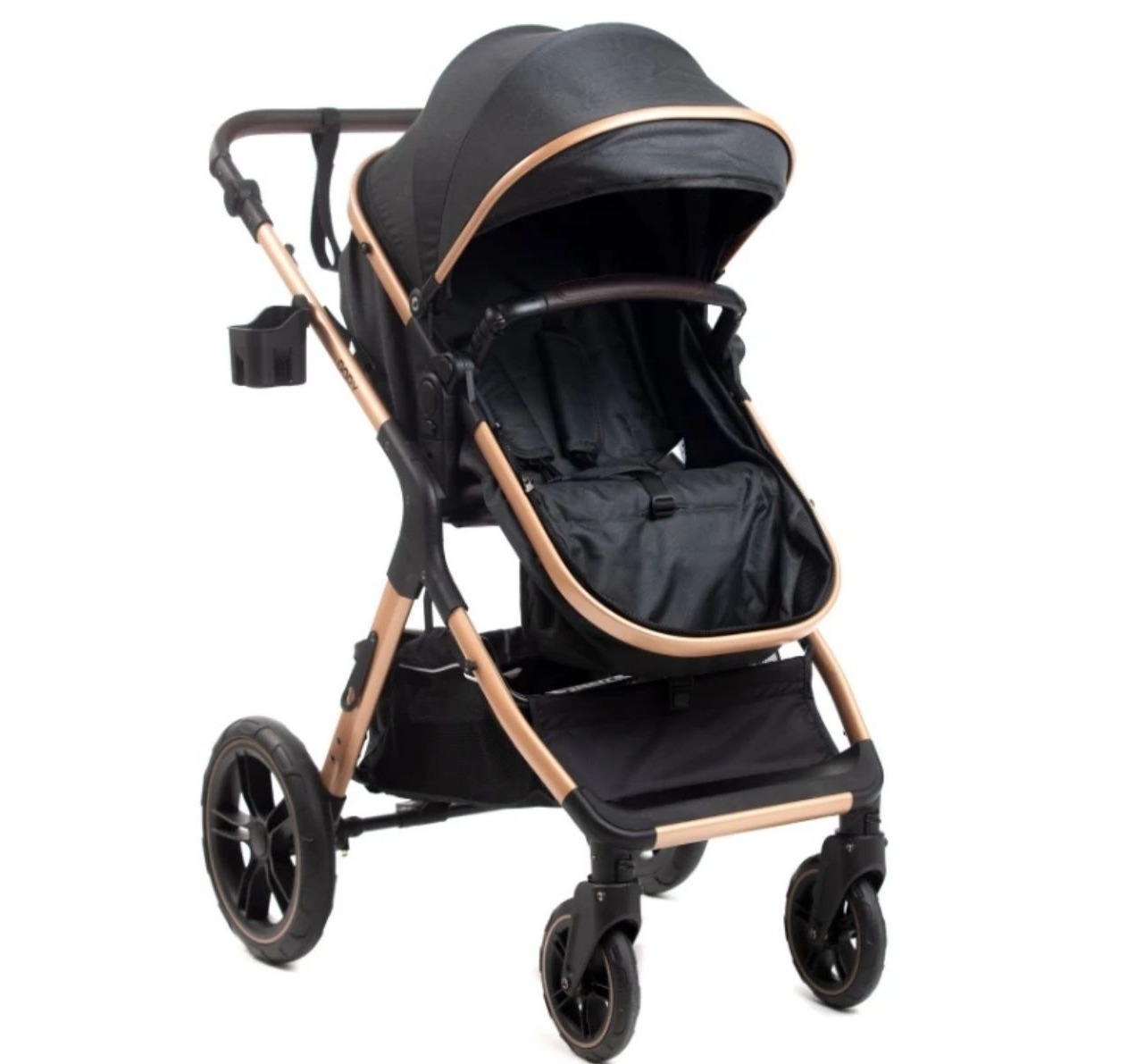 BBO Dory kolica za bebe sa auto sedistem-crna-jpg