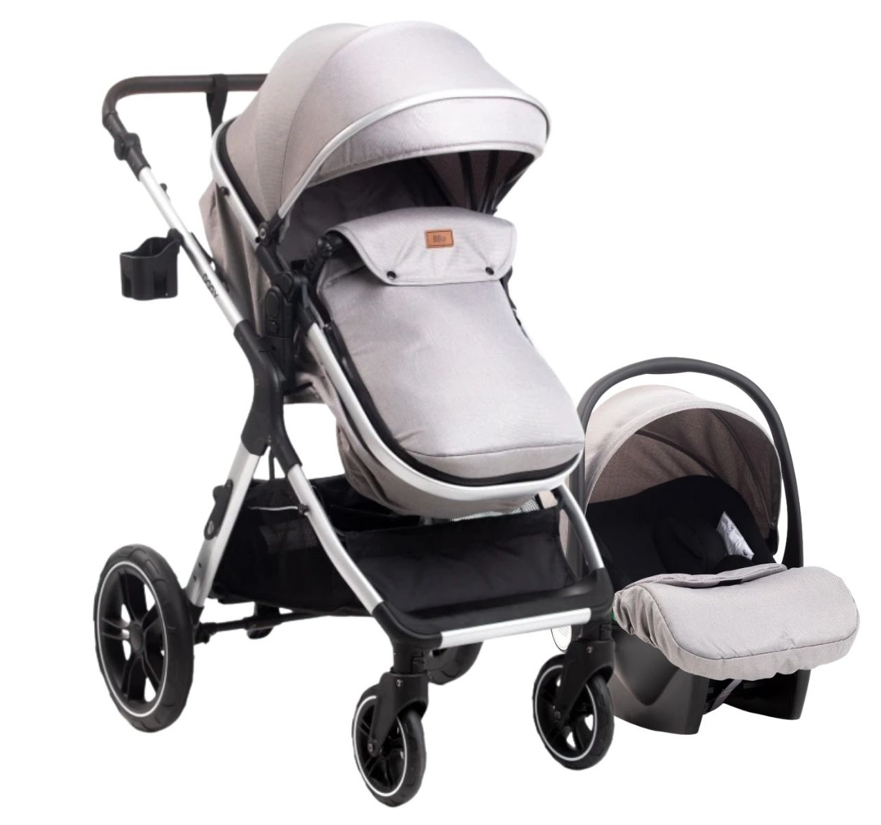 BBO Dory Kolica za bebe 3u1 Grey, 0m+