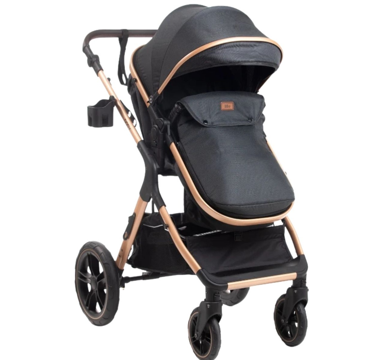 BBO Dory Kolica za bebe 2u1 Black, 0m+