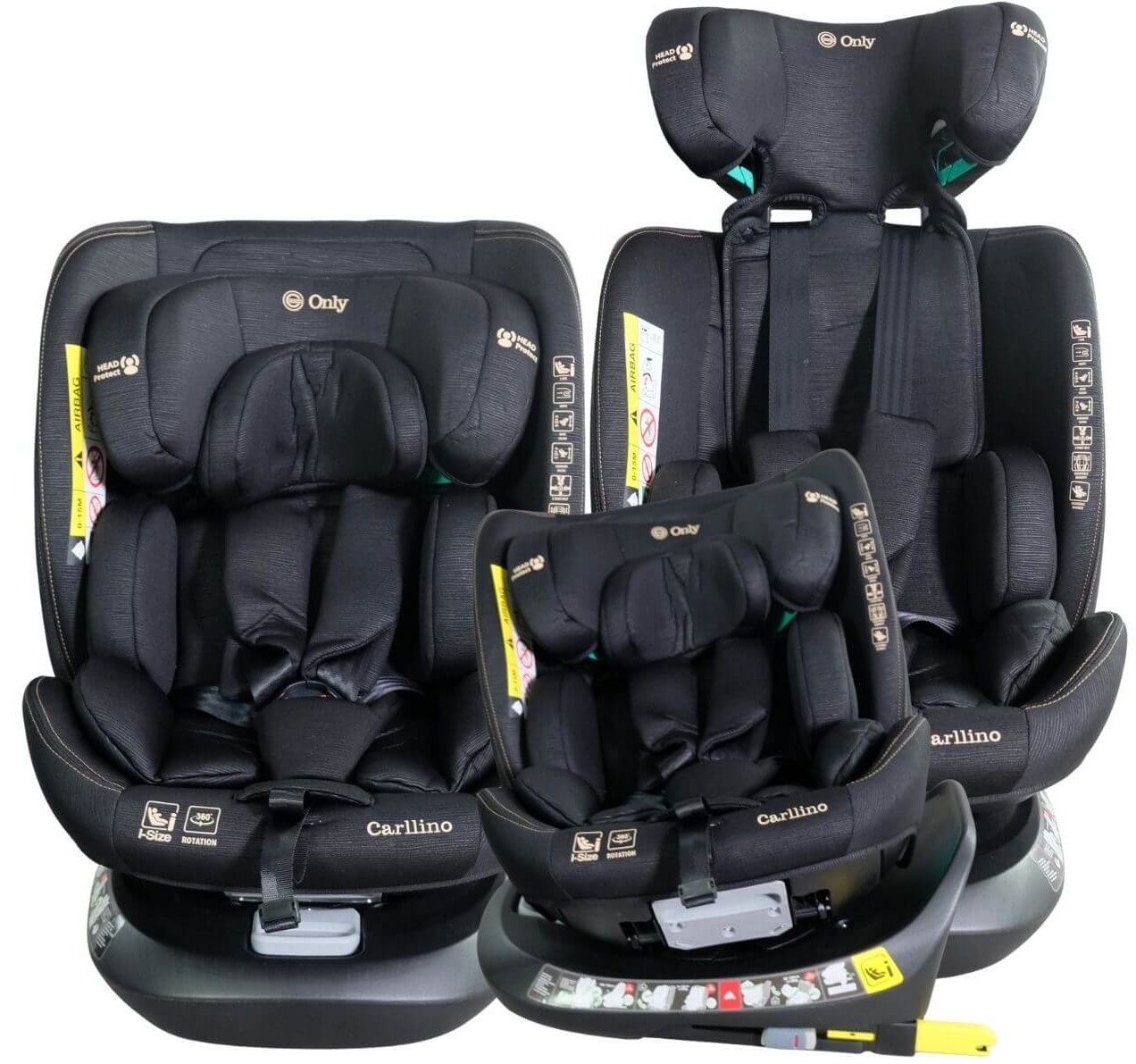 Only Carllino I-size Isofix auto sedište za decu 40-150cm-Black