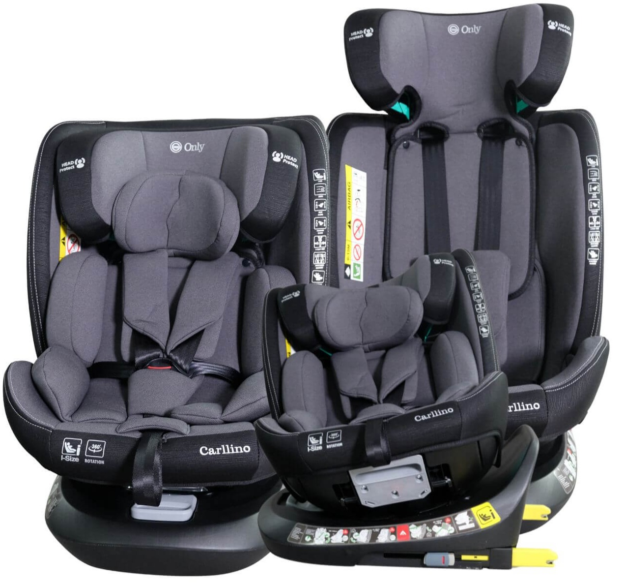 Only Carllino I-size Isofix auto sedište za decu 40-150cm-Grey
