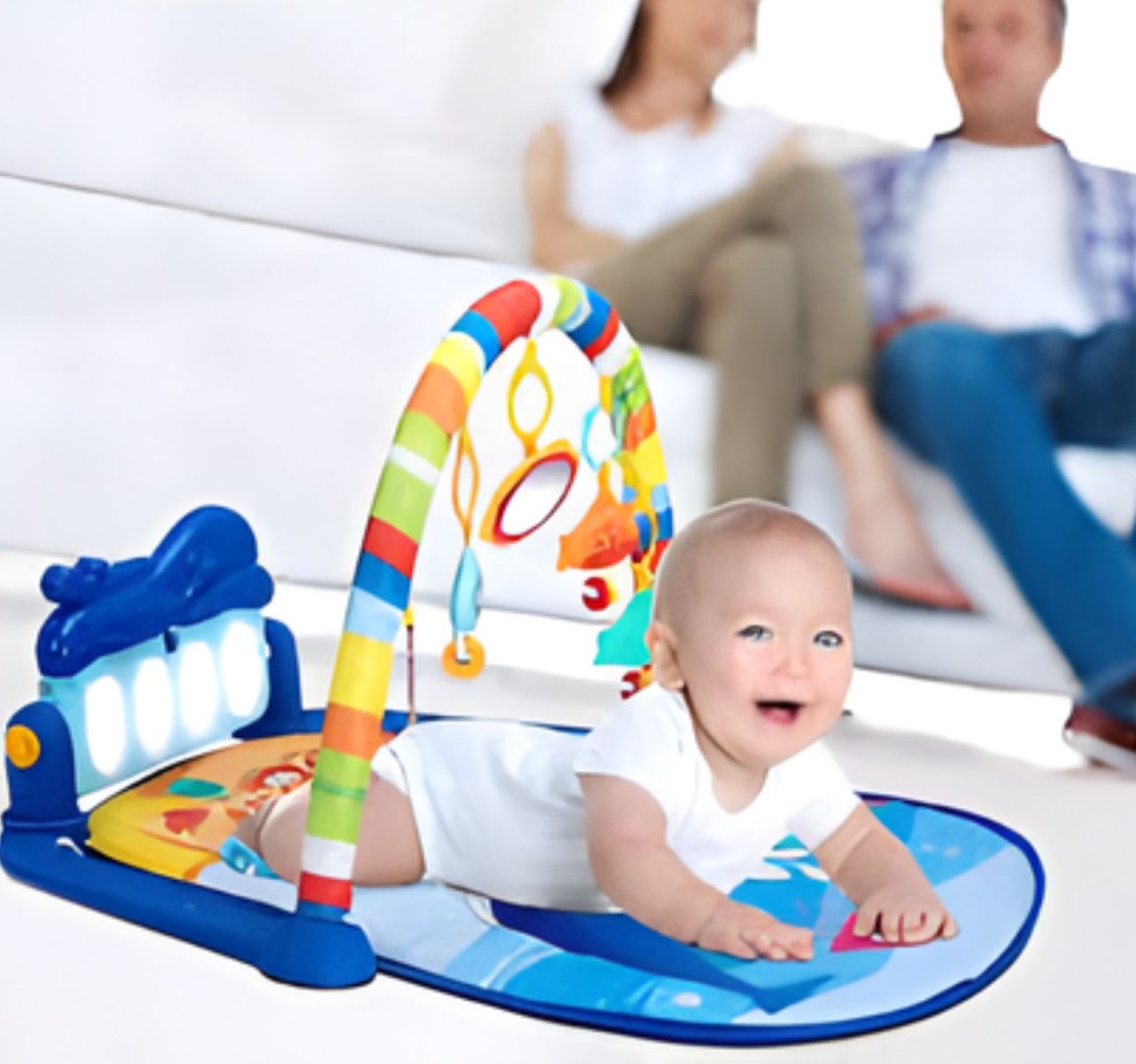 Huanger Muzička podloga-gimnastika za bebe HE0631 Plava