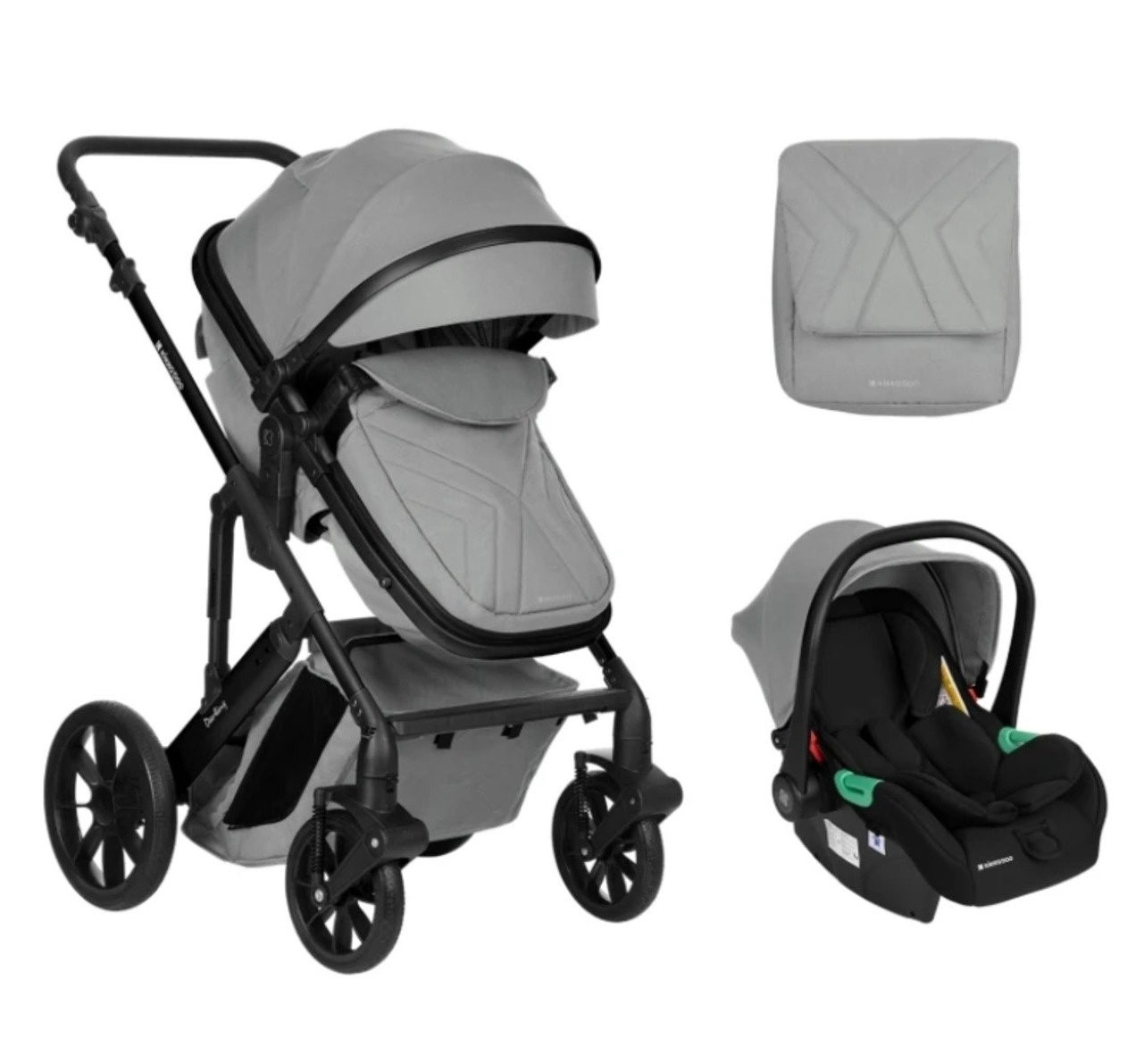 Kikka Boo Darling Premium kolica za bebe 3u1 Light Grey