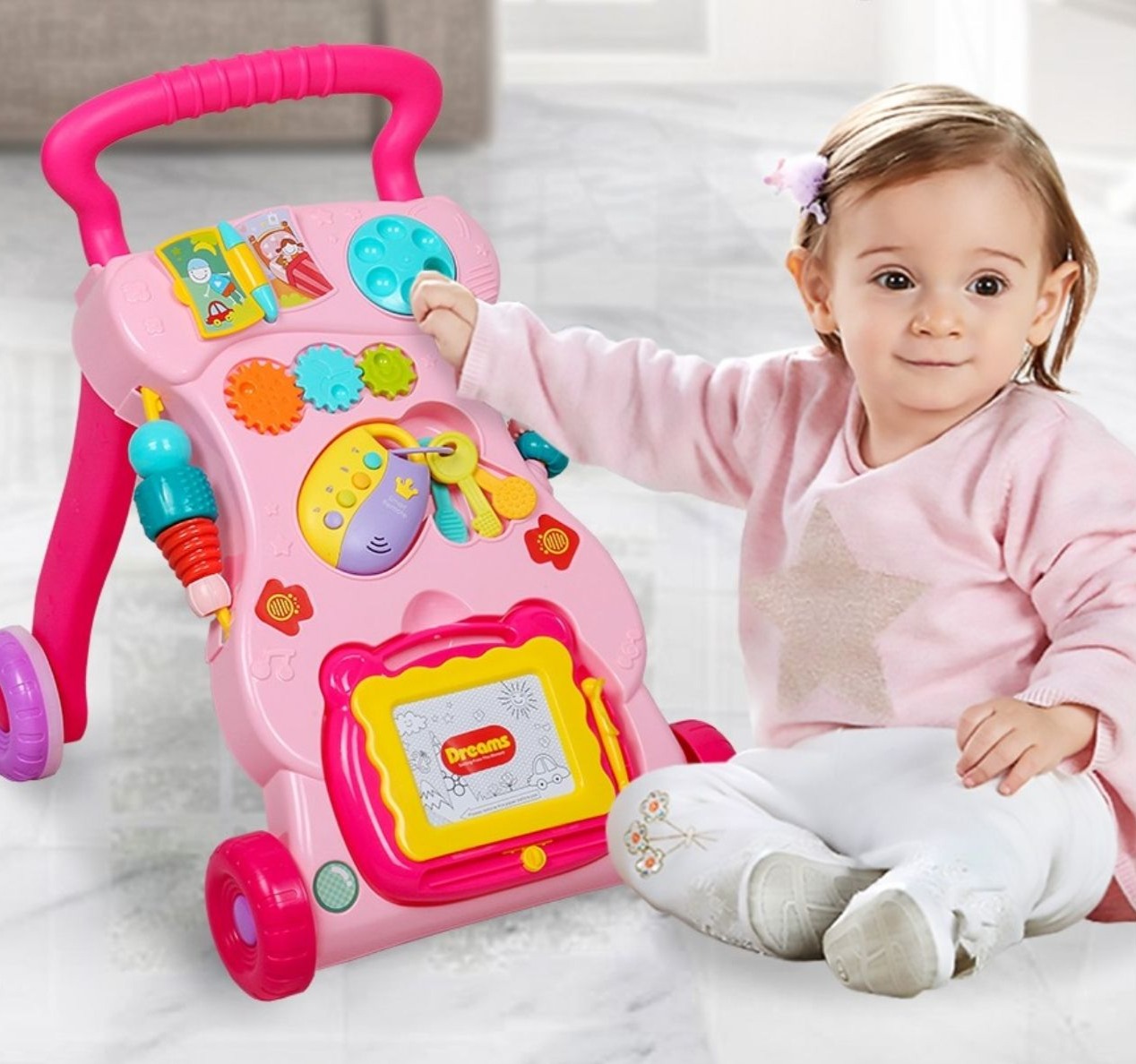 Huanger Prohodavalica za bebe-Pink