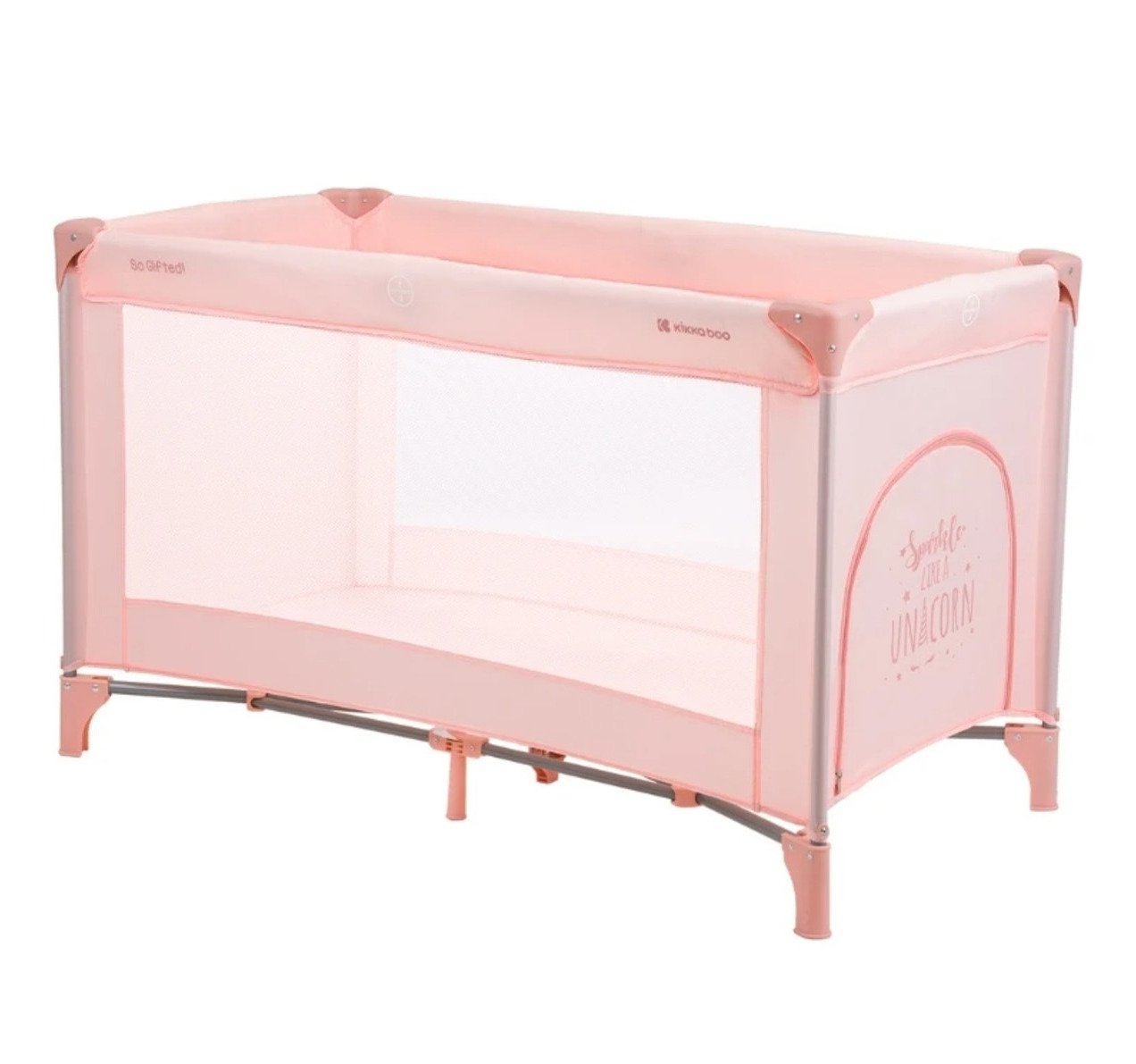 Kikka Boo So Gifted prenosivi krevetac za bebe 1 nivo Roze