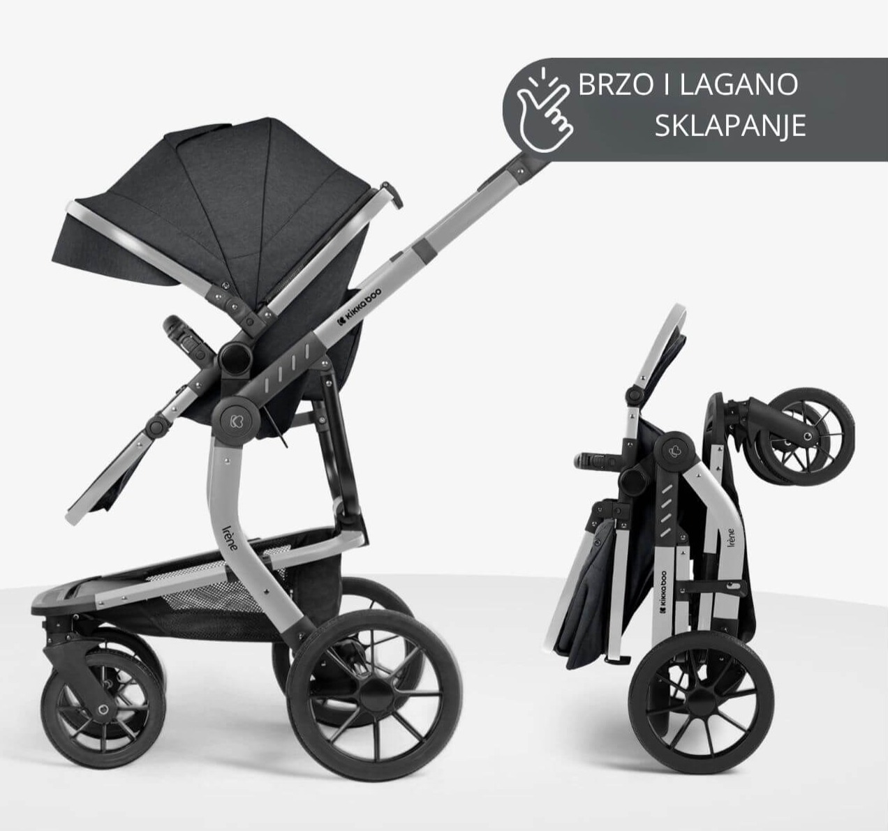 Kikka Boo Irene Premium kolica za bebe 3u1