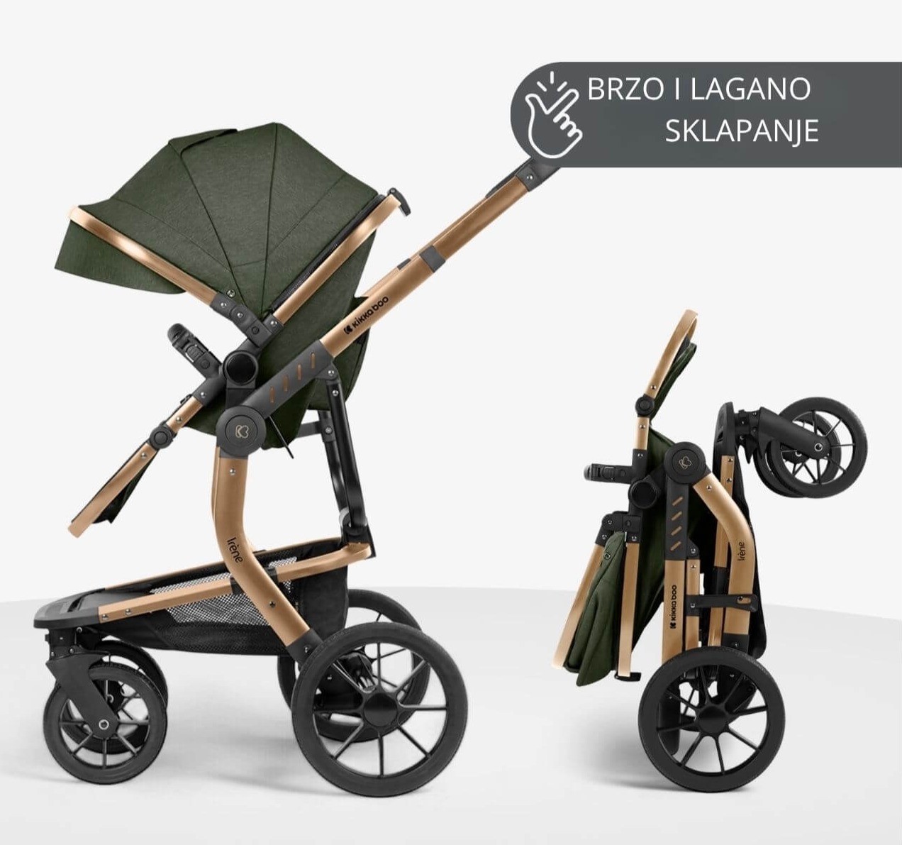 Kikka Boo Irene Premium kolica za bebe 3u1