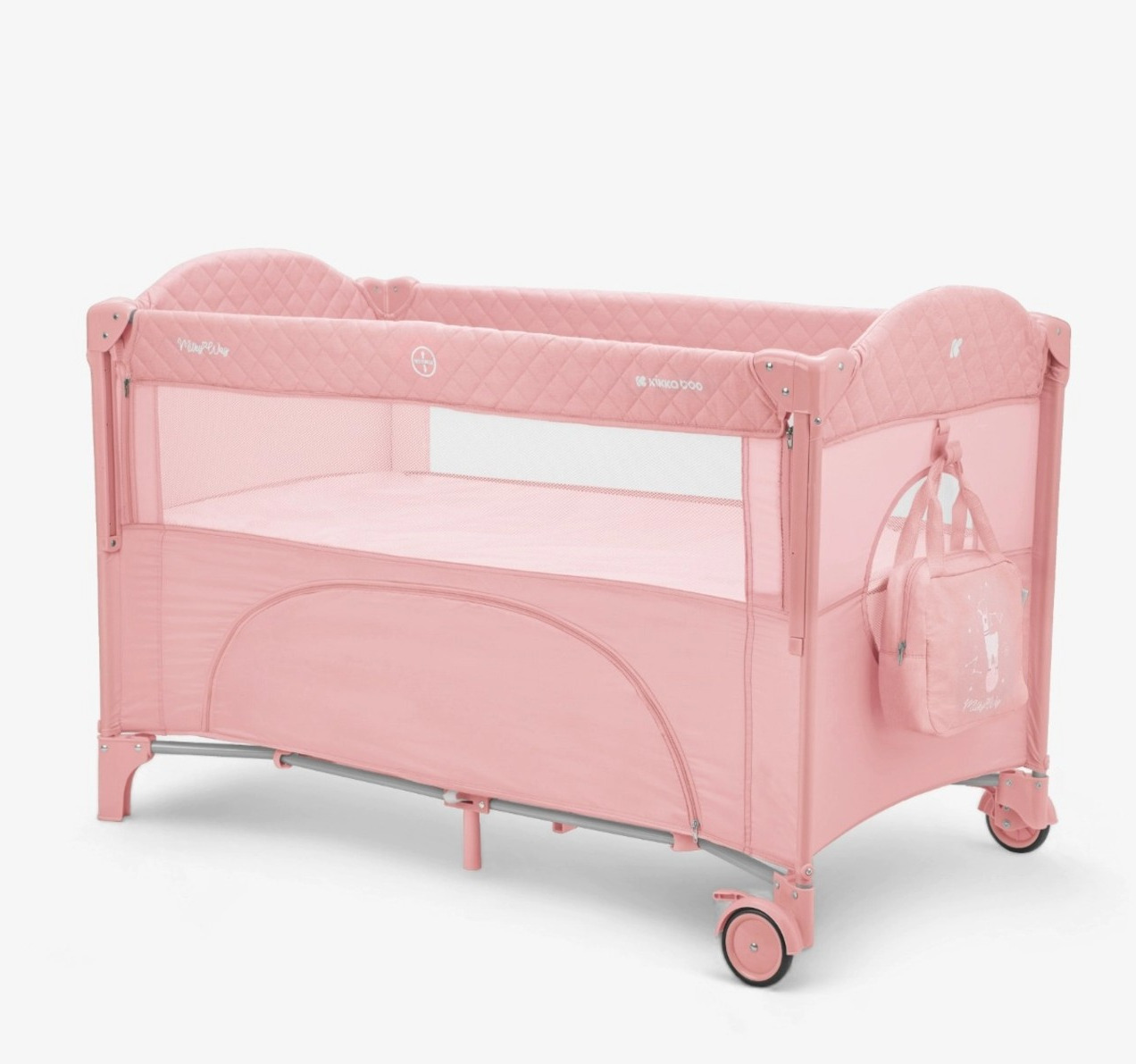 Kikka Boo Milky Way prenosivi krevetac za bebe 2 nivoa Pink