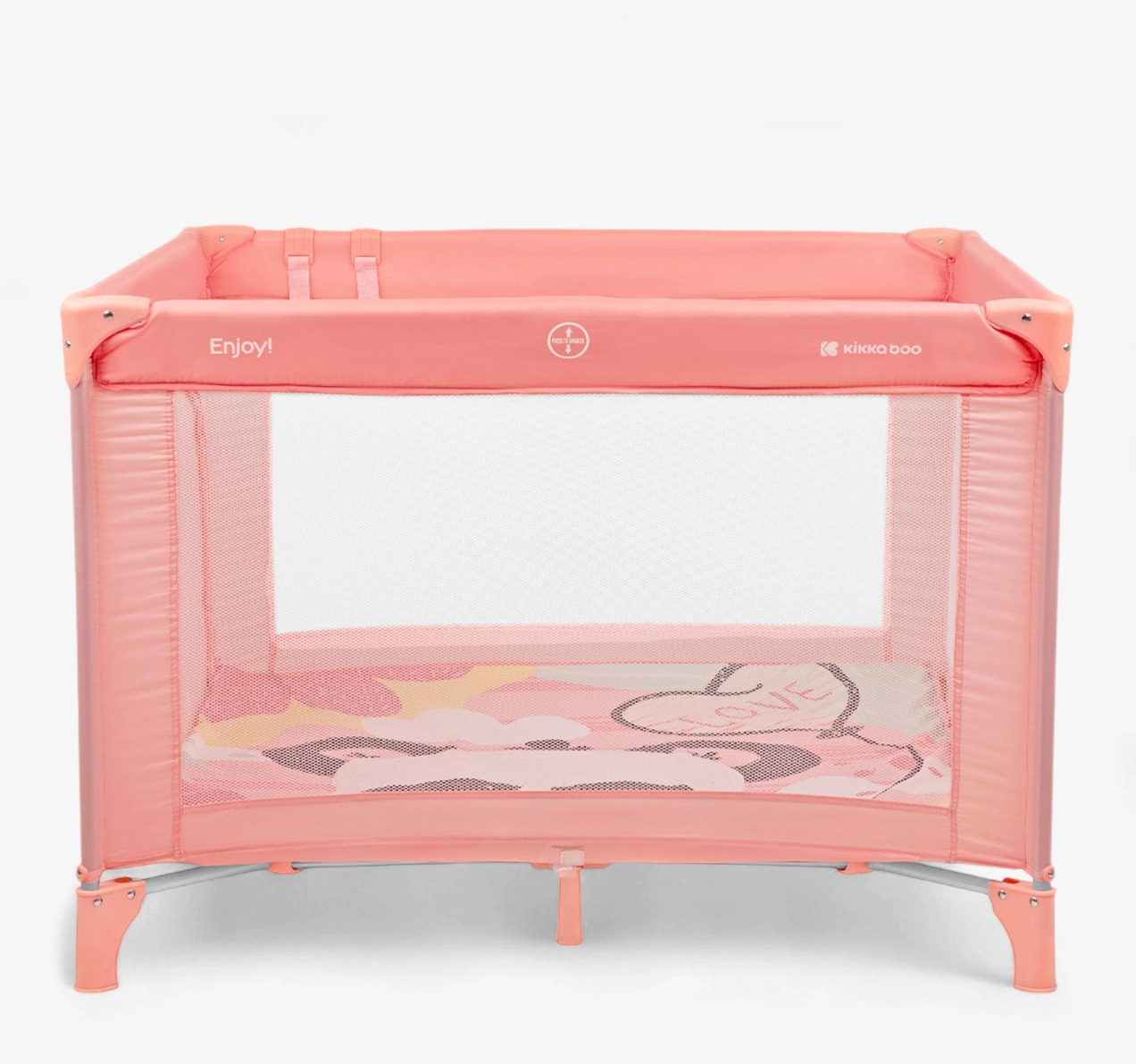 ogradica za bebe Kikka boo Enjoy panda-pink jpg Happy kids