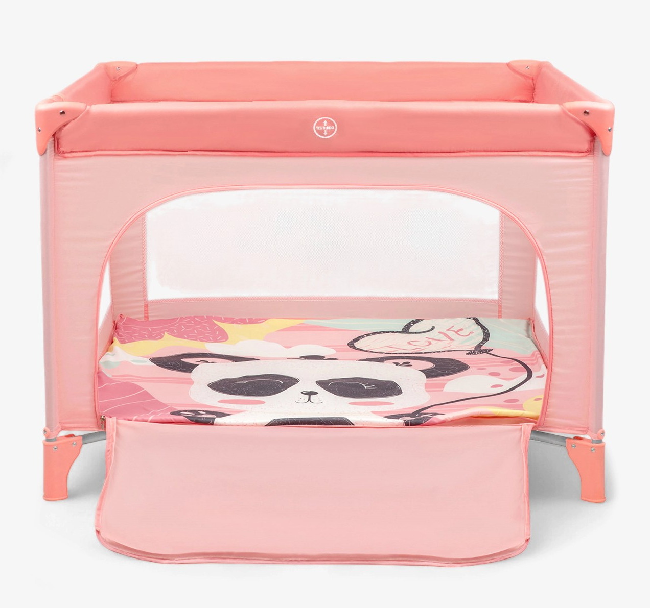 ogradica za bebe Kikka boo Panda pink sa otvorom jpg 3