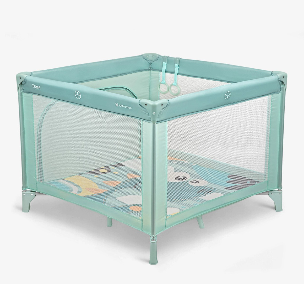 Kikka Boo Enjoy ogradica za bebe Dino Mint