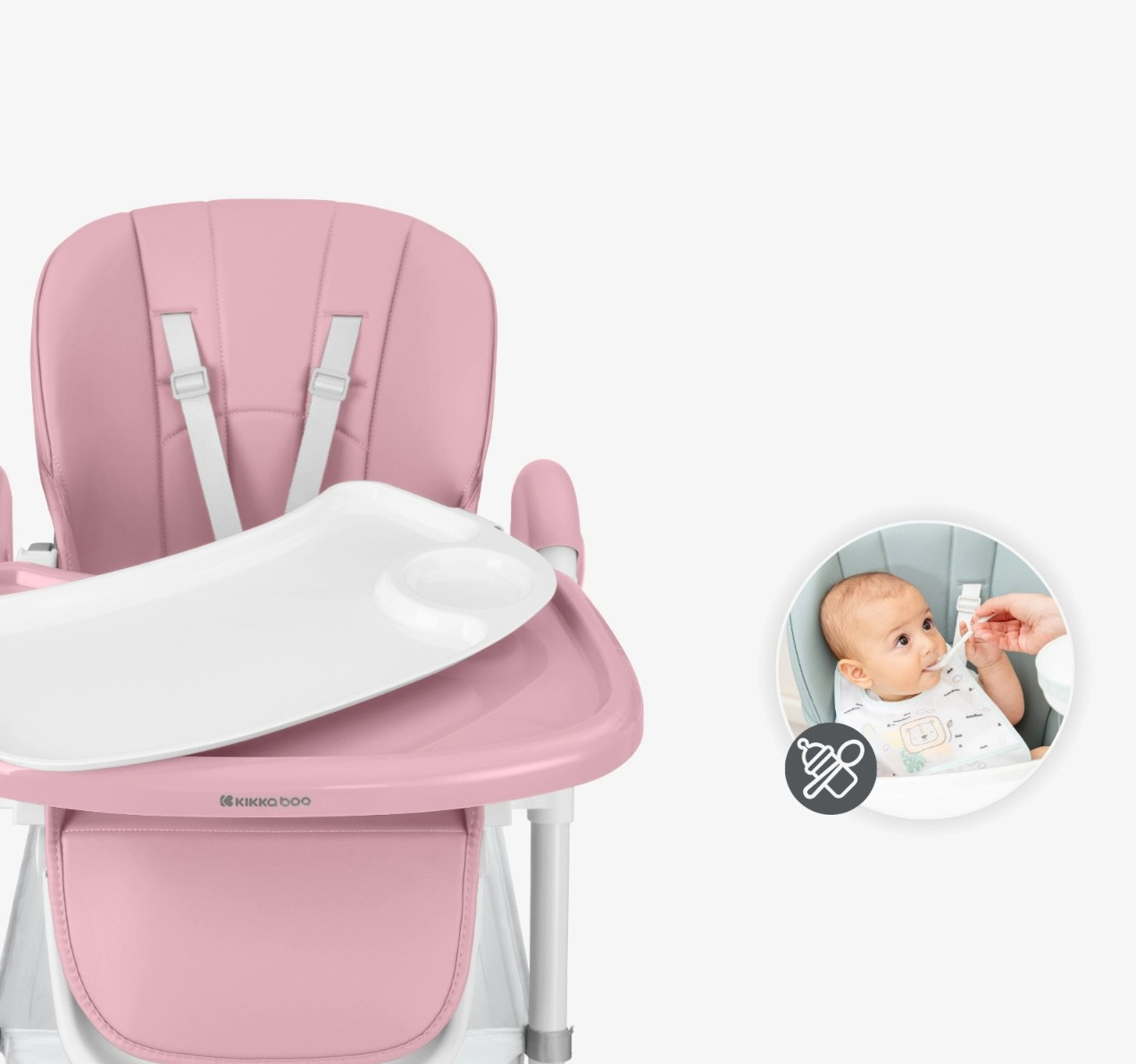 Kikka Boo Spicy Plus višepoložajna hranilica za bebe 6m+