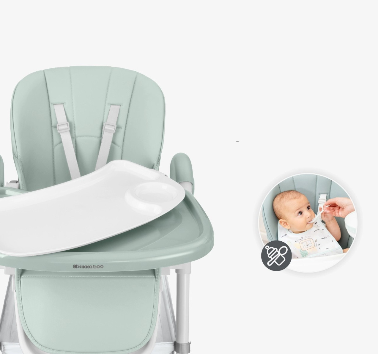 Kikka Boo Spicy Plus višepoložajna hranilica za bebe 6m+