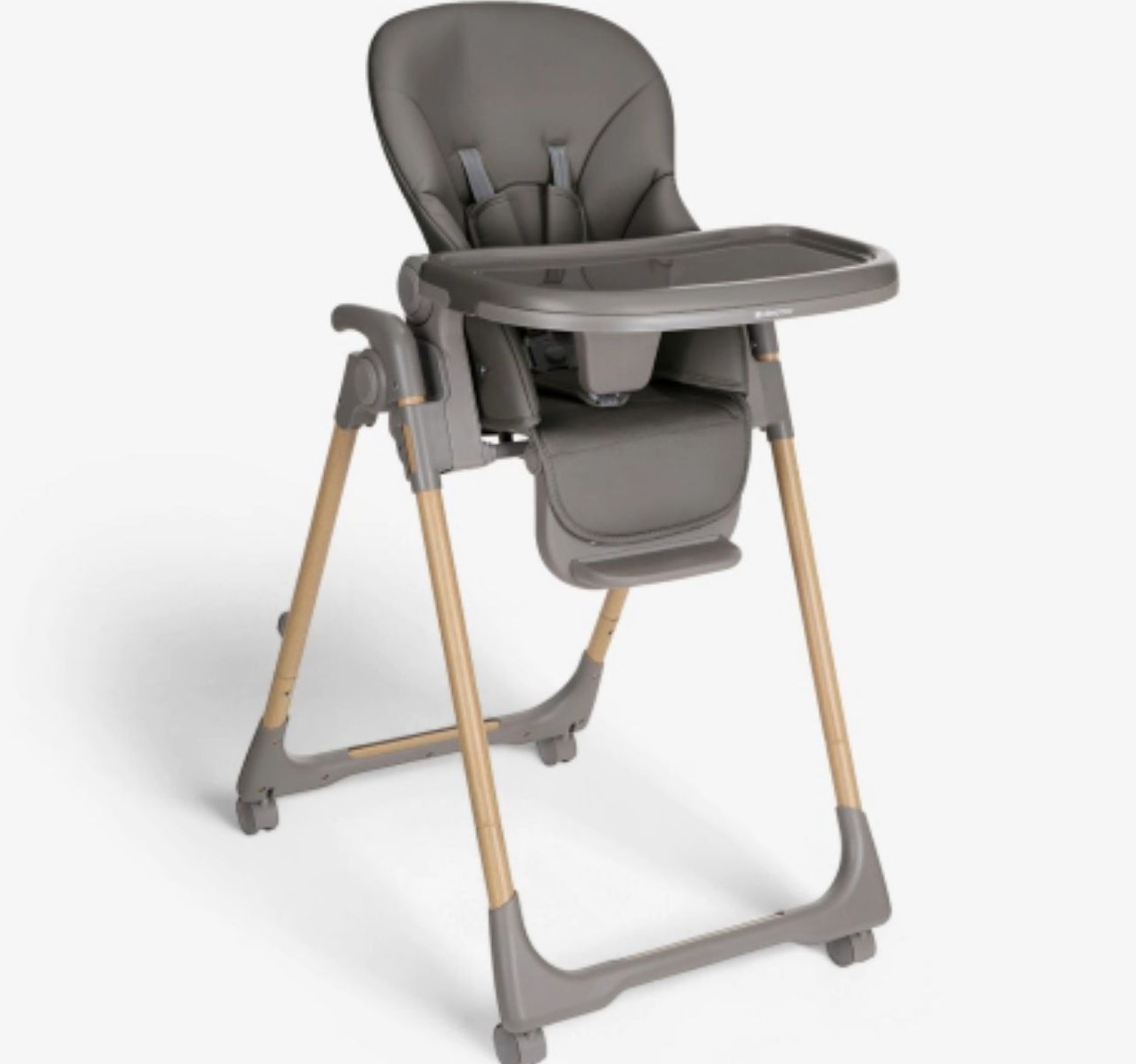 Kikka Boo Olive Wood hranilica za bebe Grey Happy kids