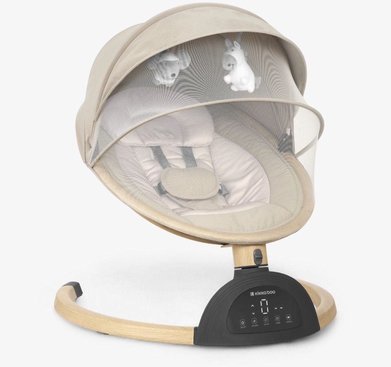 Kikka Boo Ashlee električna ljuljaška za bebe Beige 0-9kg