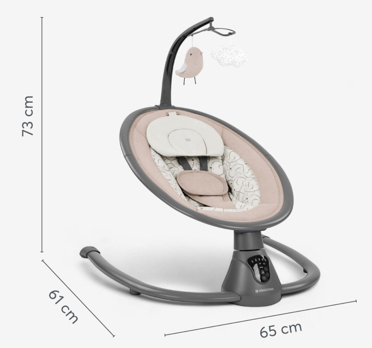 Kikka Boo Twiddle električna ljuljaška za bebe 0-9kg
