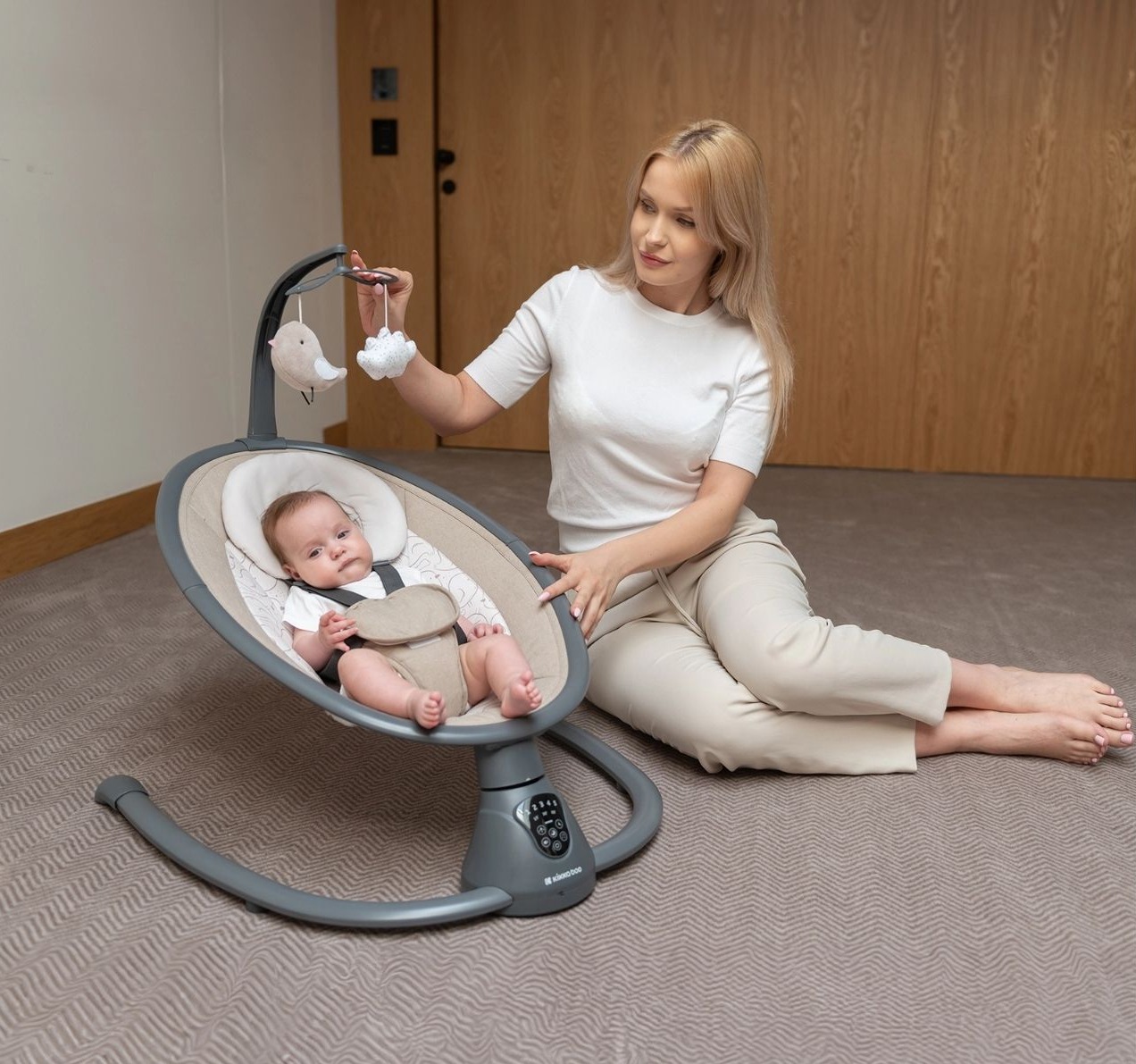Kikka Boo Twiddle električna ljuljaška za bebe 0-9kg