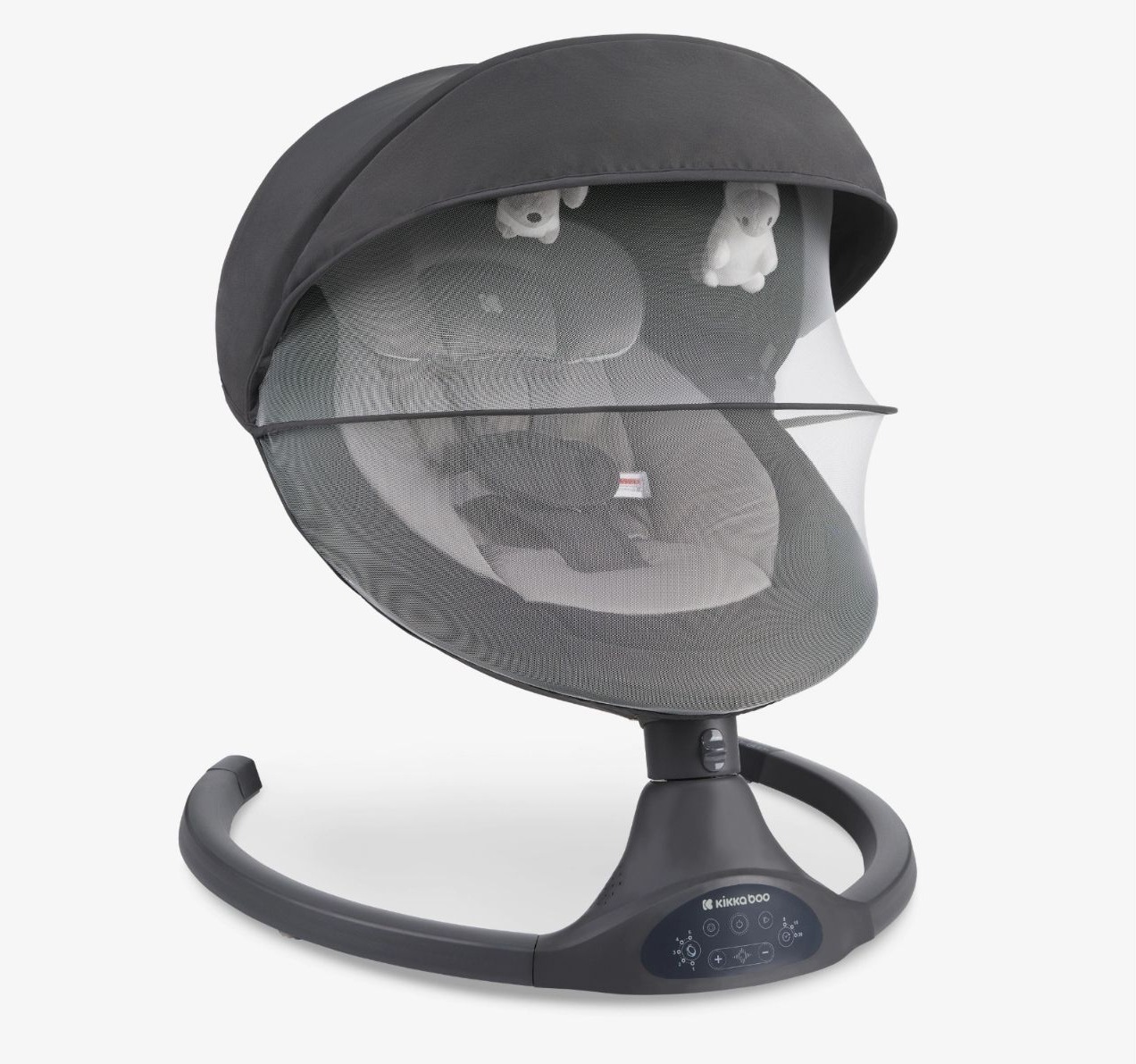 Kikka Boo Codie električna ljuljaška za bebe Dark Grey  0-9kg