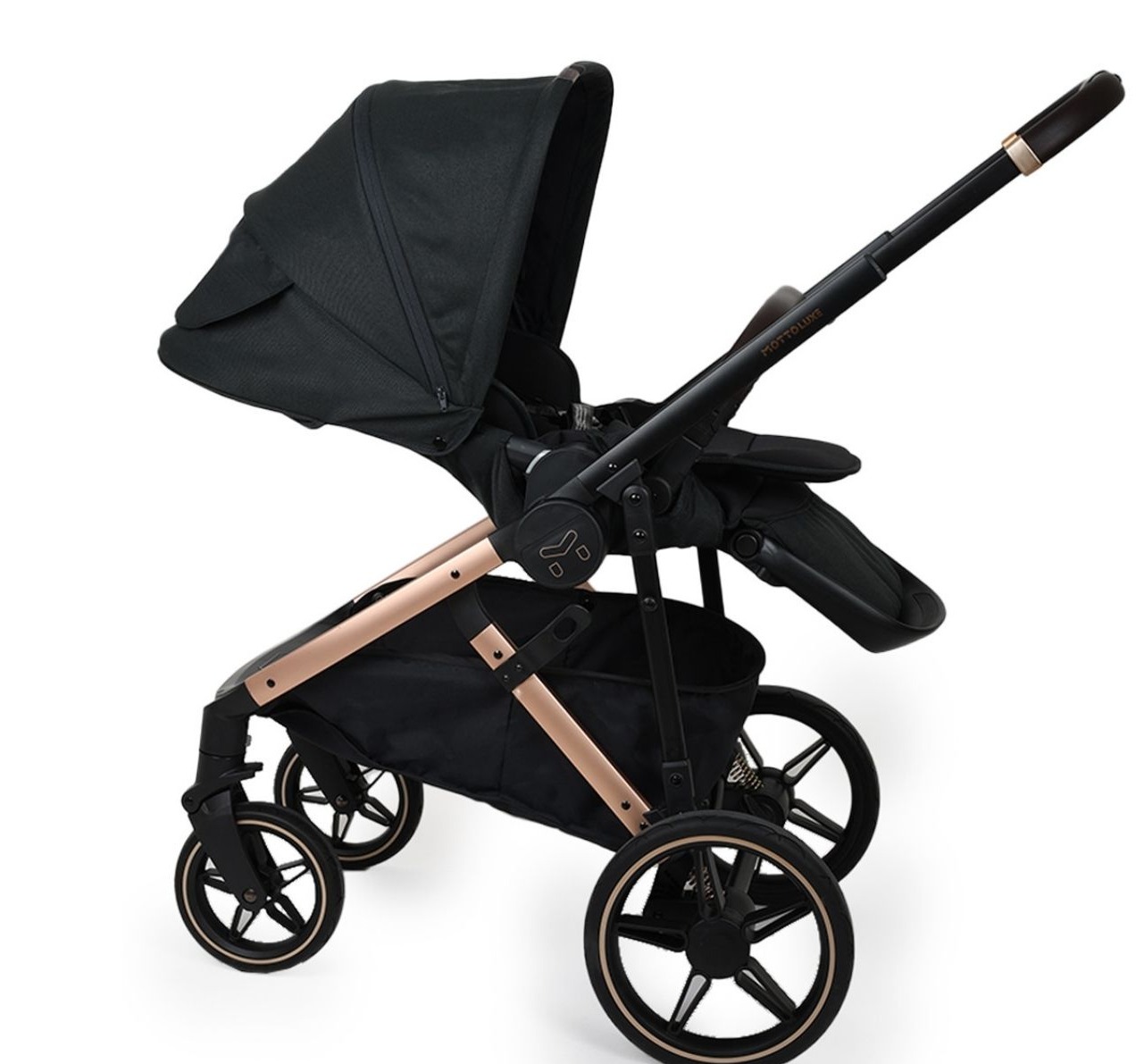 Jungle Motto Luxe Kolica za bebe 3u1 sa crnim ramom