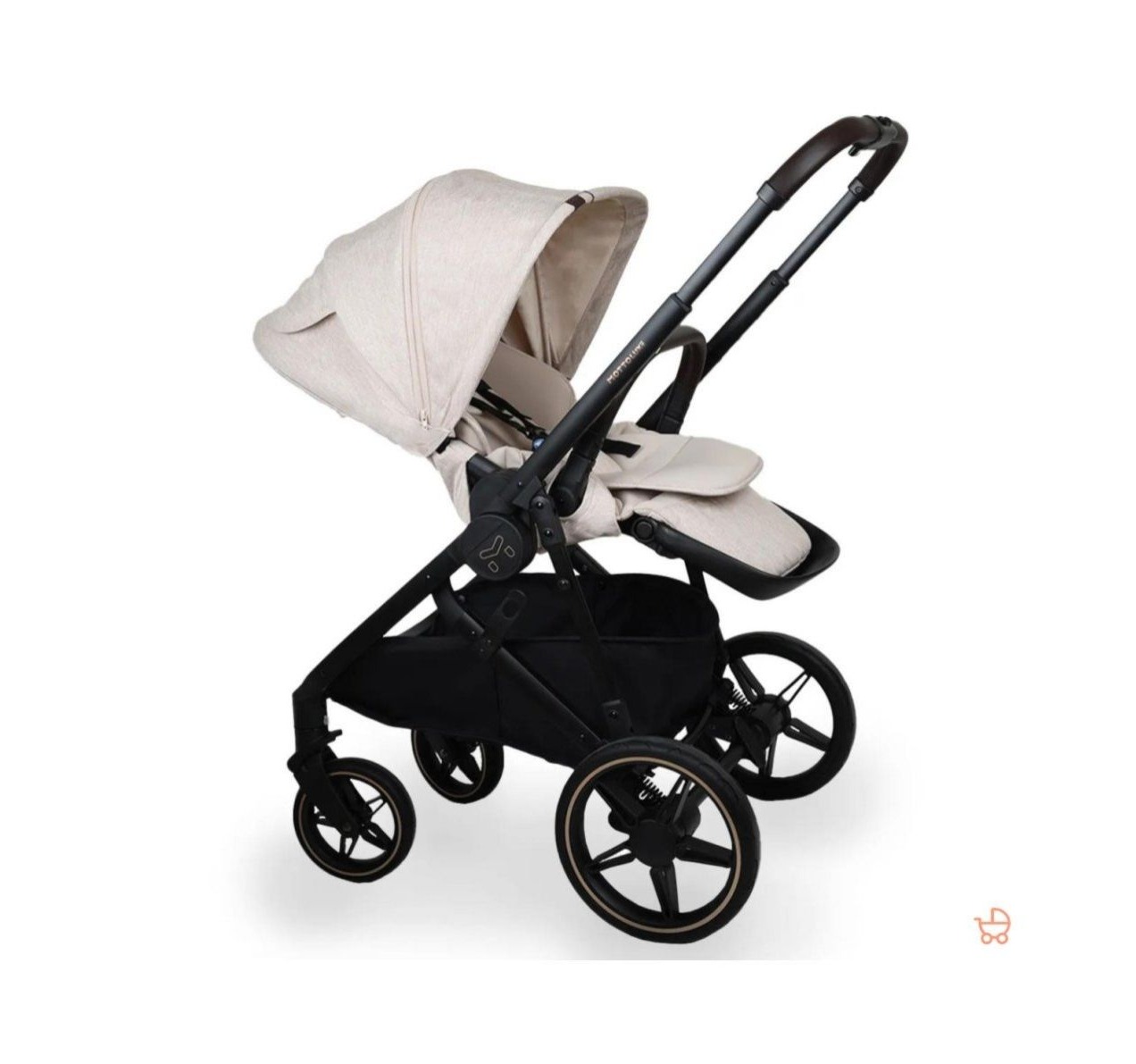 Jungle Motto Luxe Kolica za bebe 3u1 sa crnim ramom