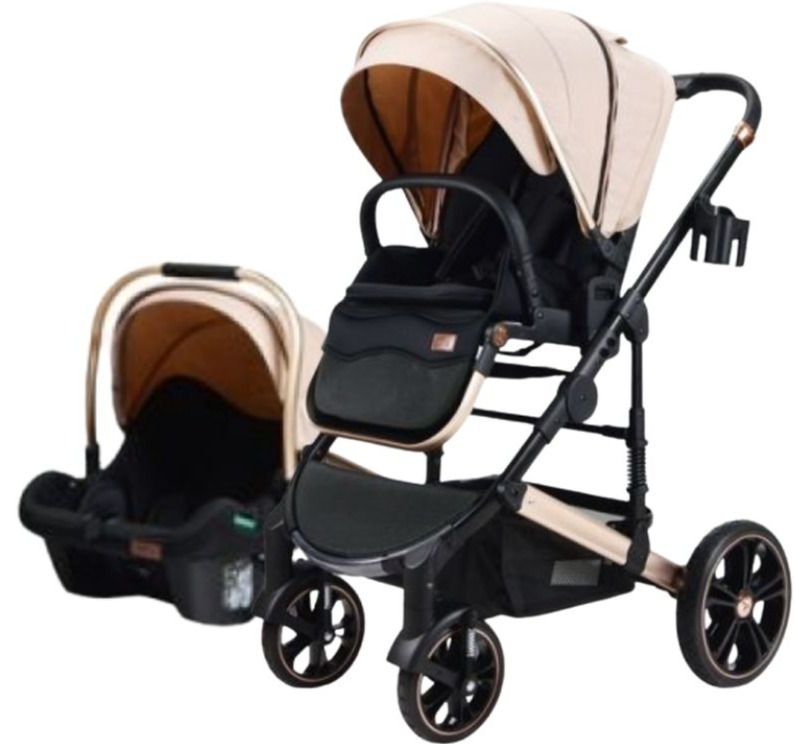 kolica za bebe set 2u1 sa auto sedistem bbo megamove latte jpg happy kids
