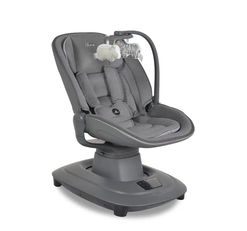 Cangaroo Električna ljuljaška za bebe Hera Dark Grey
