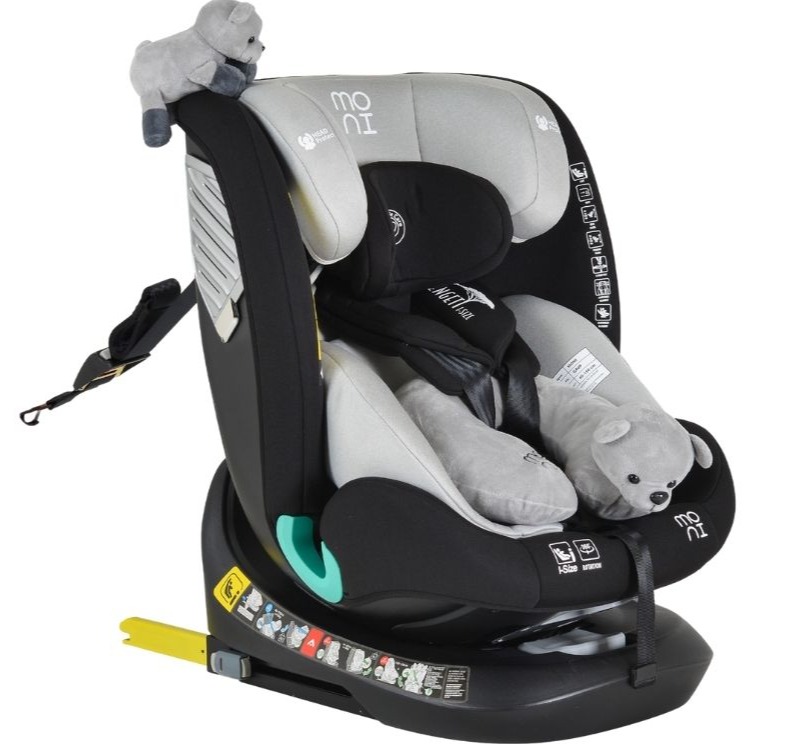 Moni Serengeti Isofix auto sedište za decu i-Size Light Grey