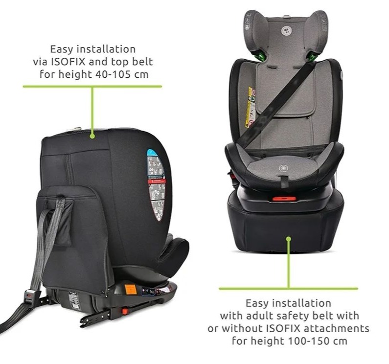 Lorelli Bertoni Ares Isofix auto sedište za decu 40-150cm