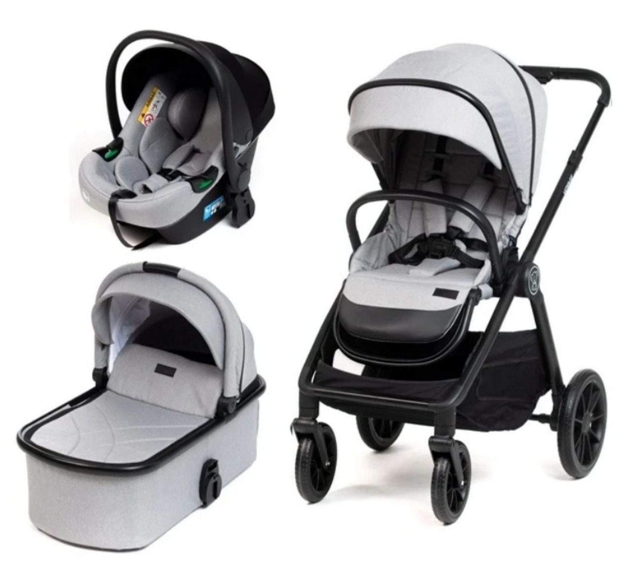 BBO Voyage Kolica za bebe 3u1 Stone Grey