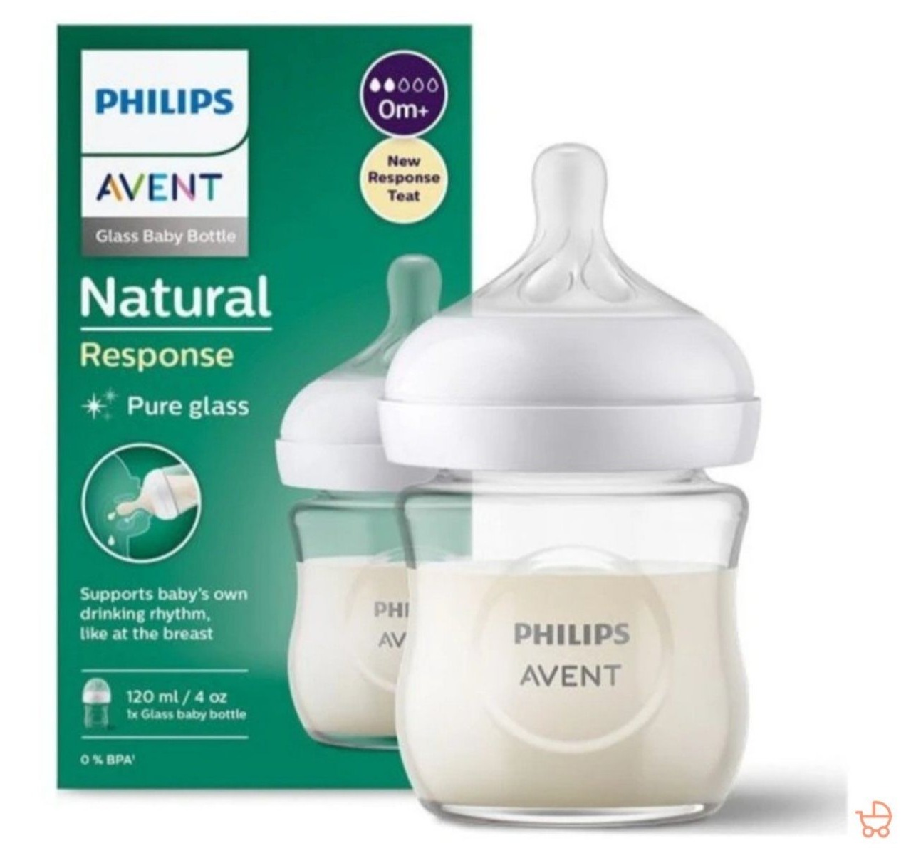 Avent flasica za bebe Natural staklena od 120ml jpg3 Happy kids
