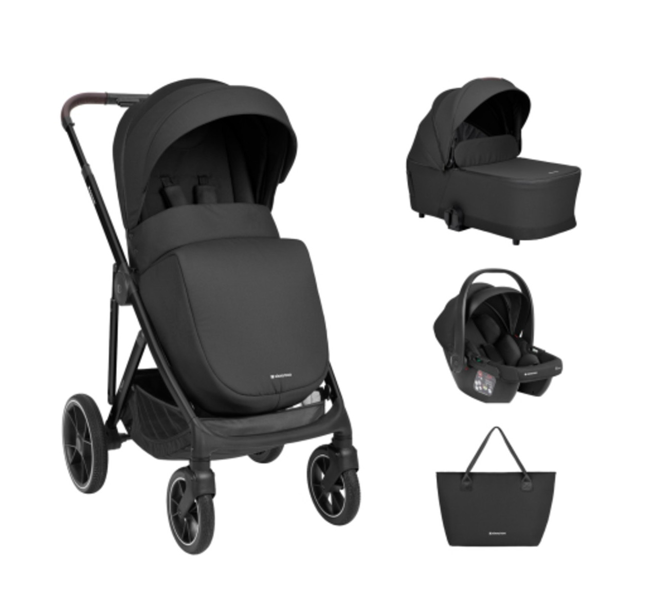 Kikka Boo Chiara Kolica za bebe 3u1 Black