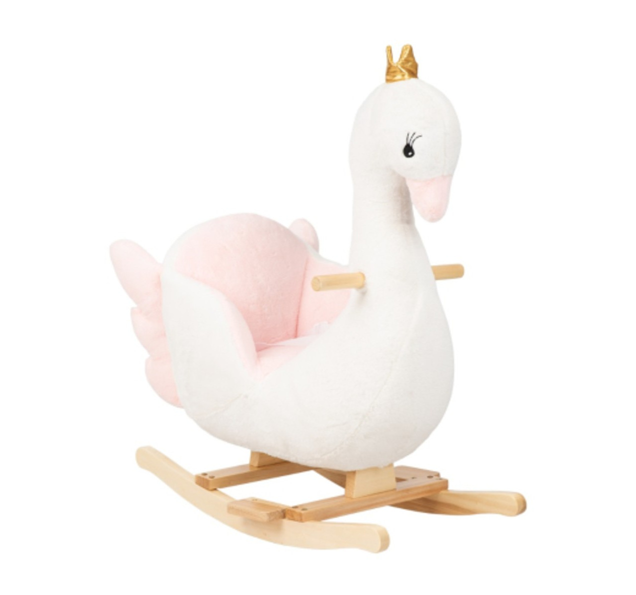 Kikka Boo plišana klackalica sa sedištem Swan White
